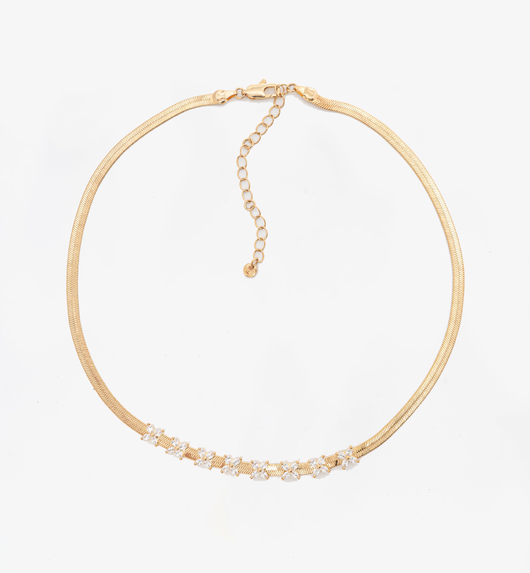 Kinmokusei Gold Chain Floral Necklace 18K Gold Plated by Uchi & Soto Jewellery