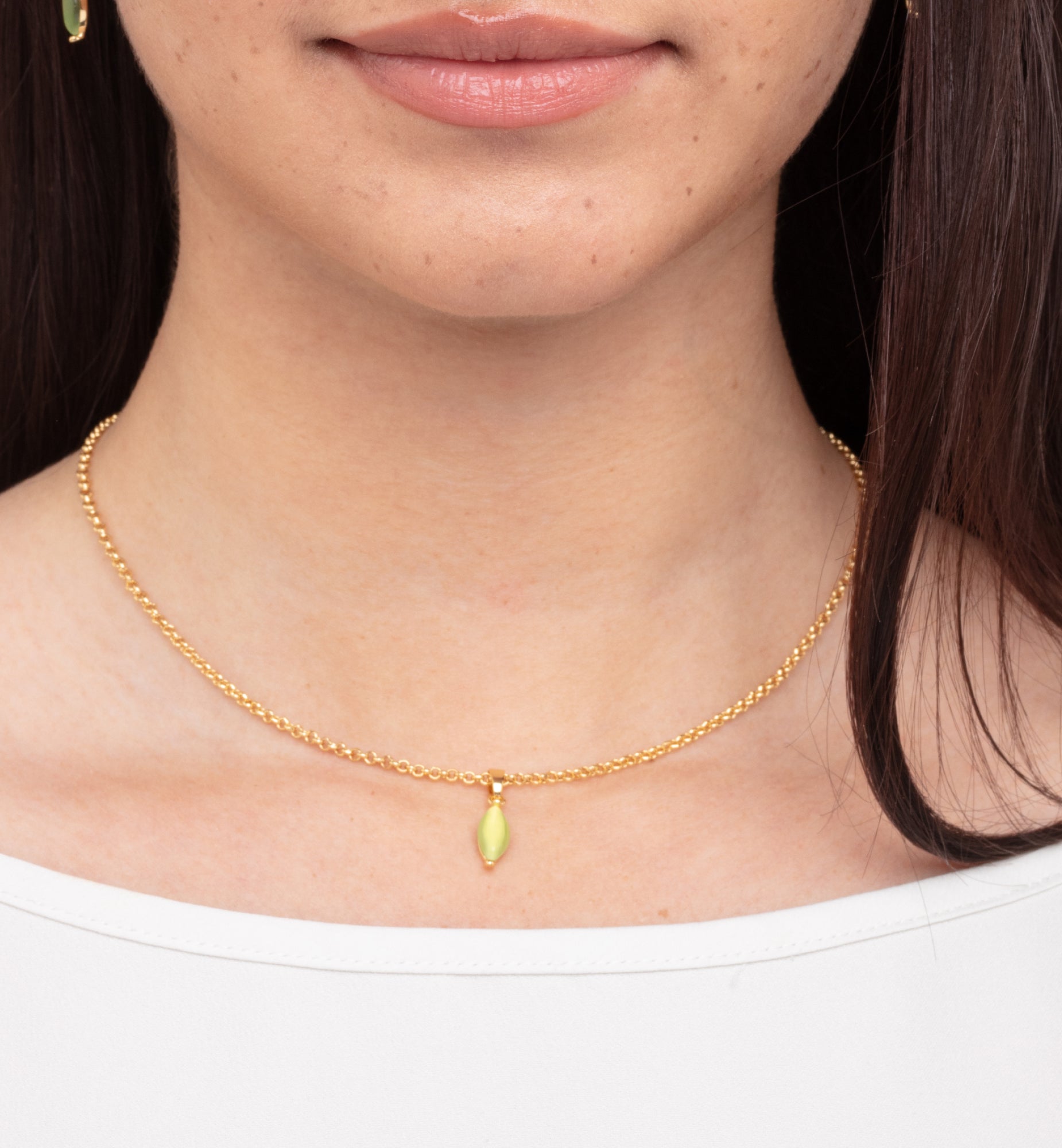 Nekomeishi Green Cats Eye Pendant