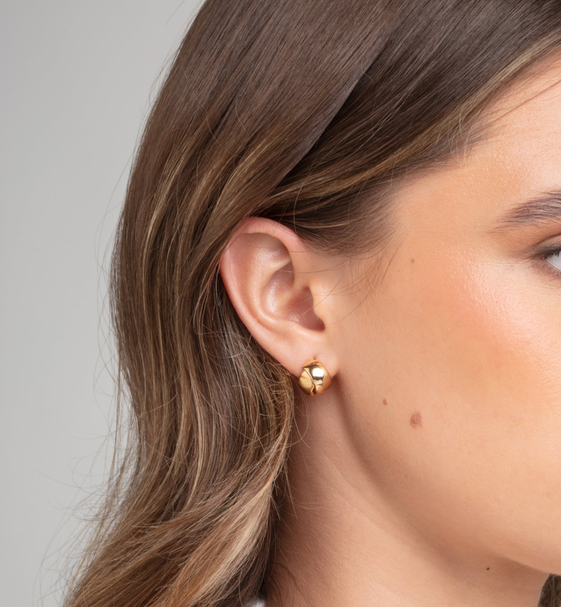 Kin Gold Knot Earrings 18K Gold Plated  18K Gold Plated by Uchi & Soto Jewellery