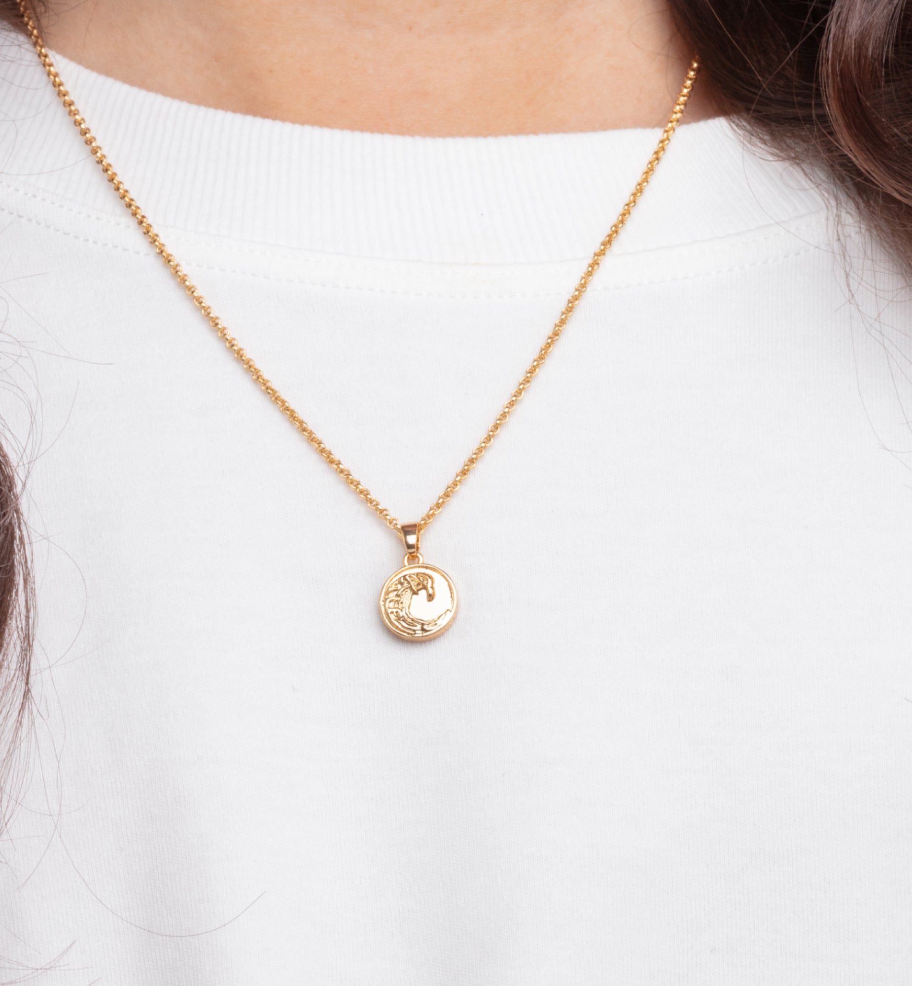 Nami Gold Wave Pendant