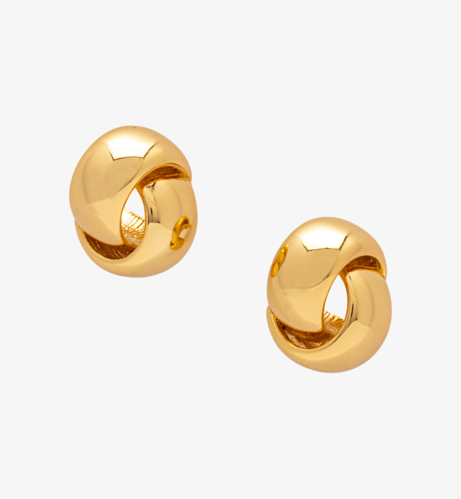 Kin Gold Knot Earrings 18K Gold Plated by Uchi & Soto Jewellery