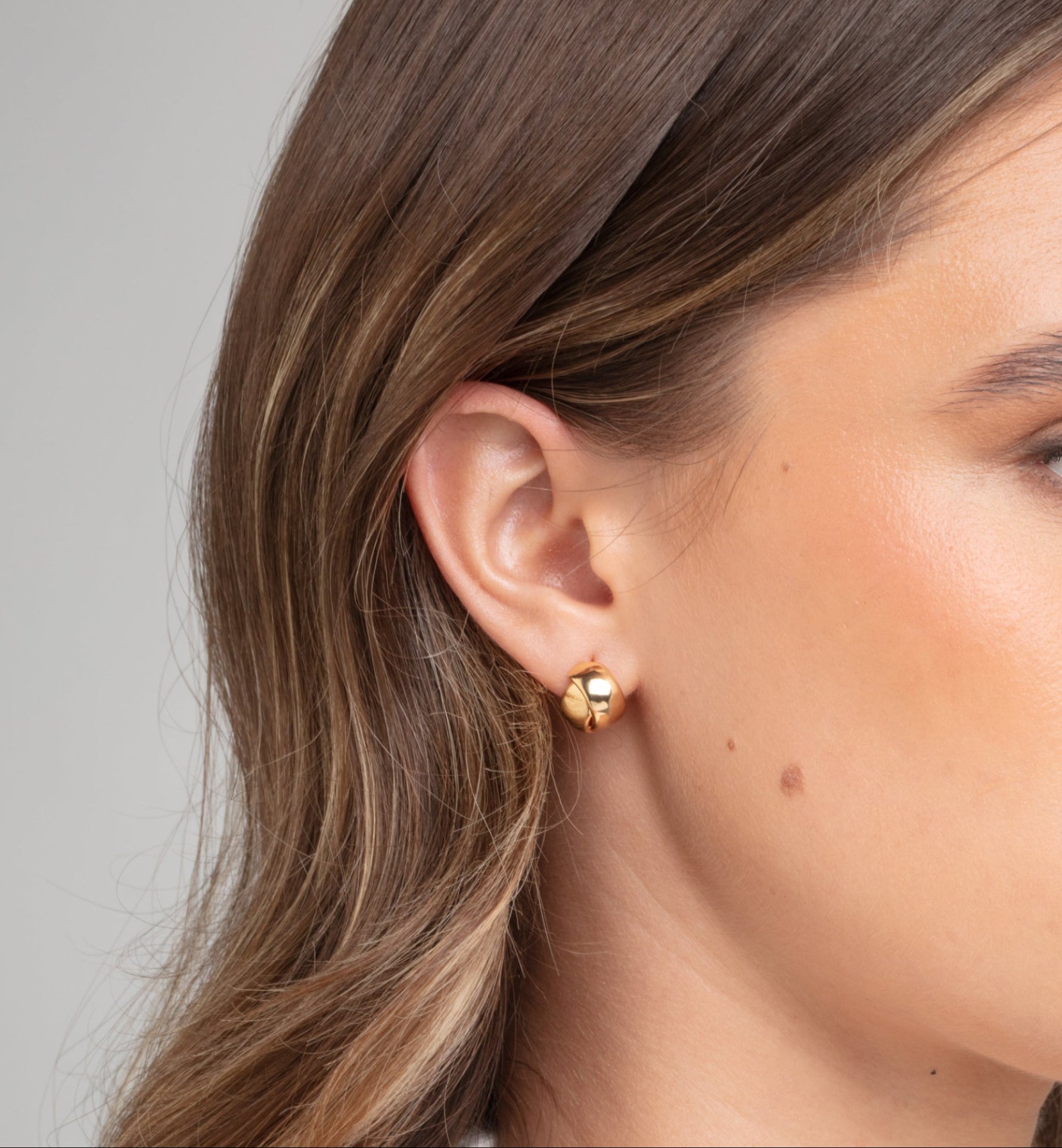 Kin Gold Knot Earrings 18K Gold Plated 18K Gold Plated by Uchi & Soto Jewellery