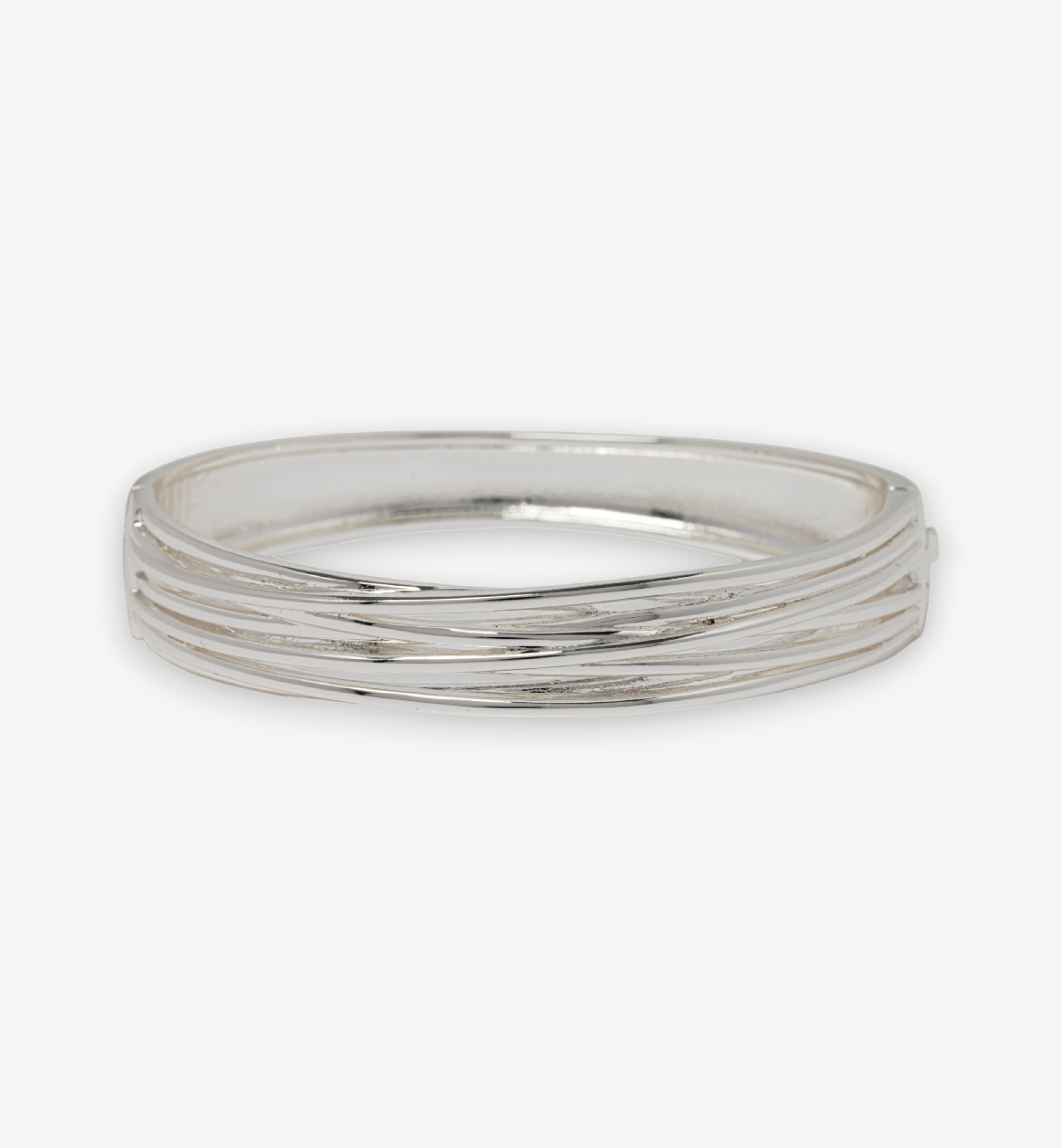 Nami Silver Twist Bangle 925 Sterling Silver by Uchi & Soto Jewellery
