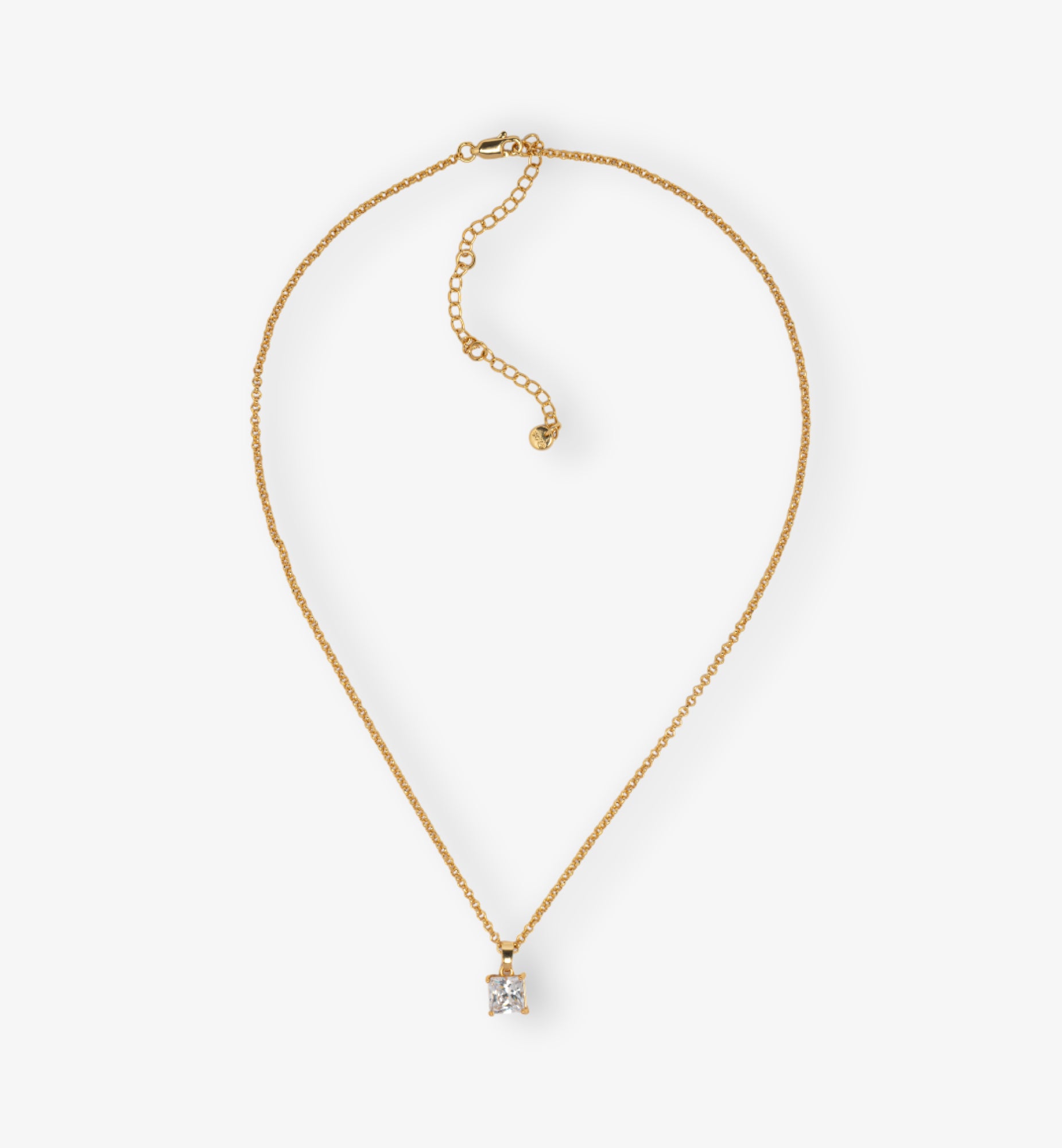 Shikaku Gold Stone Pendant Necklace 18K Gold Plated 18K Gold Plated by Uchi & Soto Jewellery