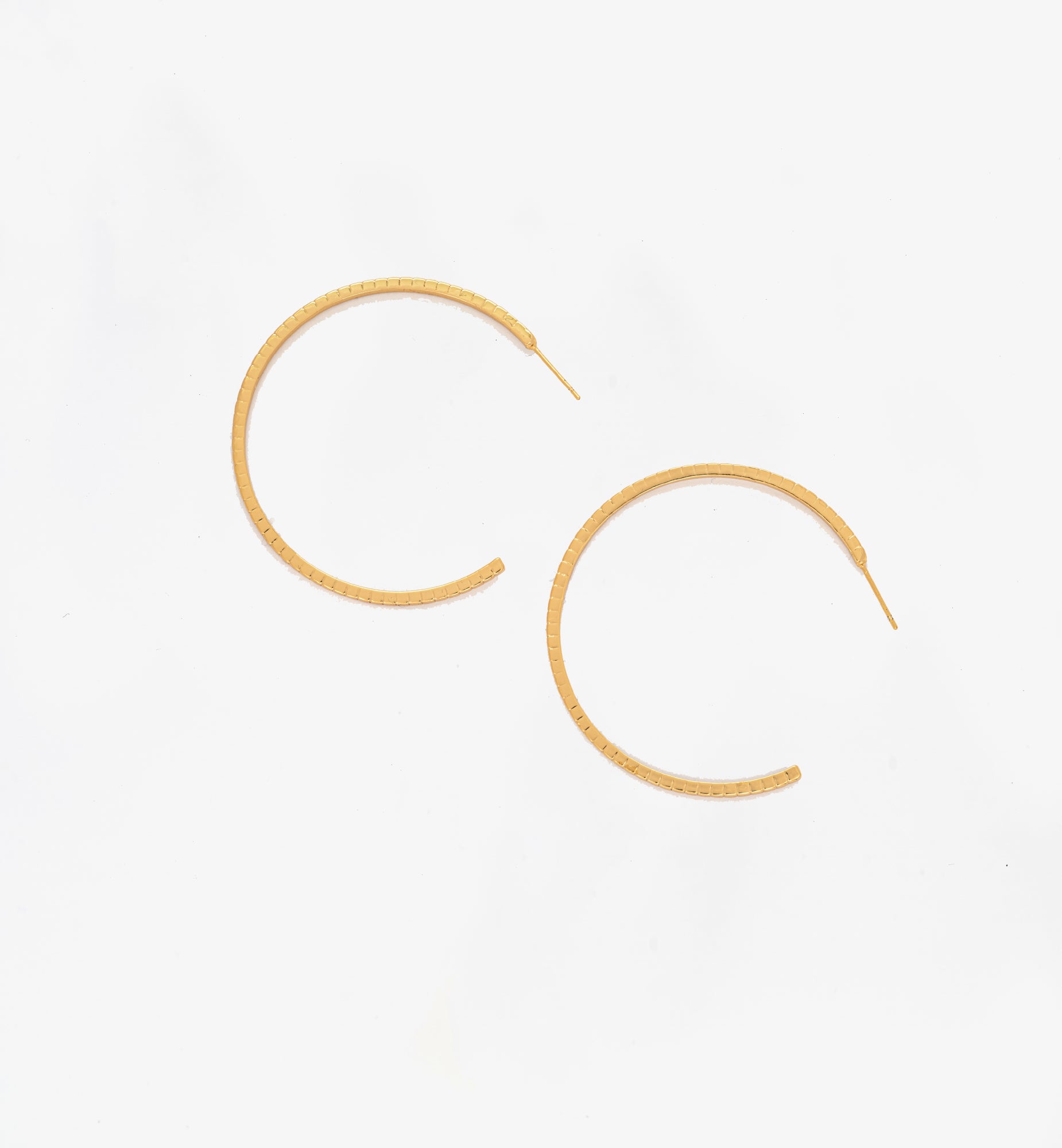 Shikaku Gold Thin Earrings 18K Gold Plated by Uchi & Soto Jewellery