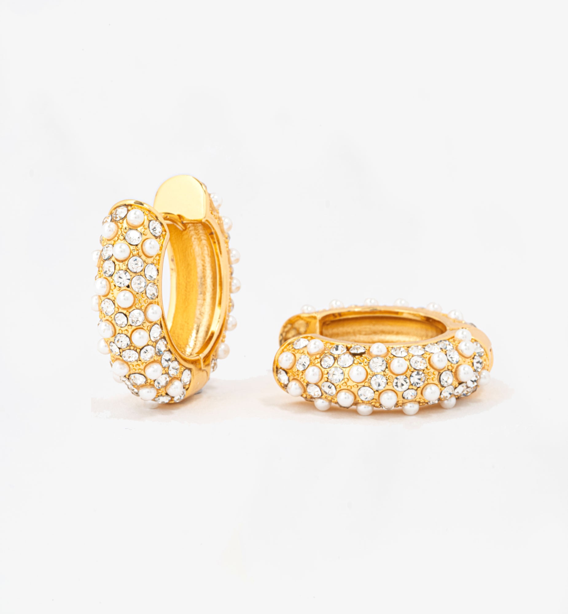 Shinju Gold Pearl Earrings