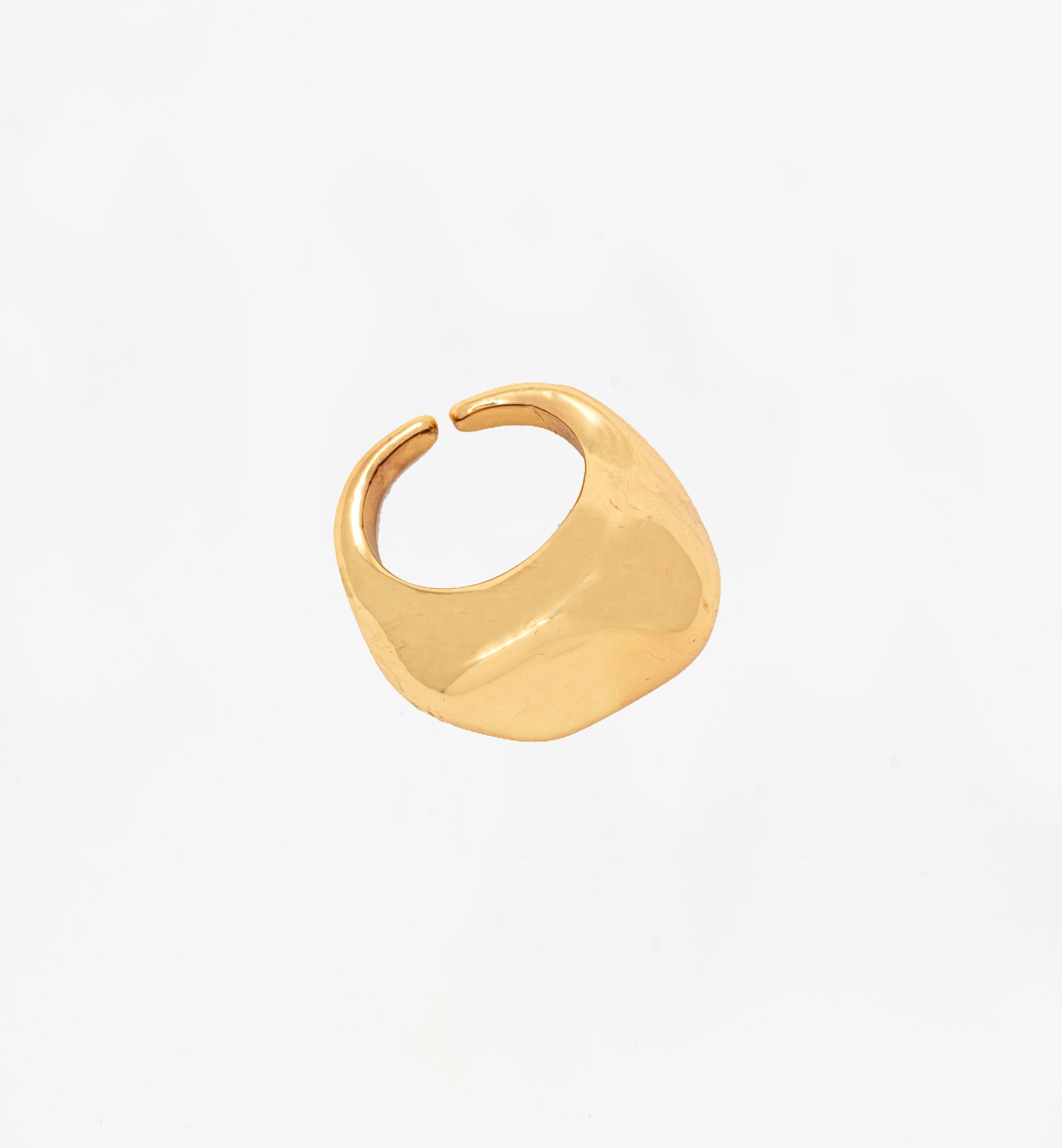 Nami Gold Hammered Ring