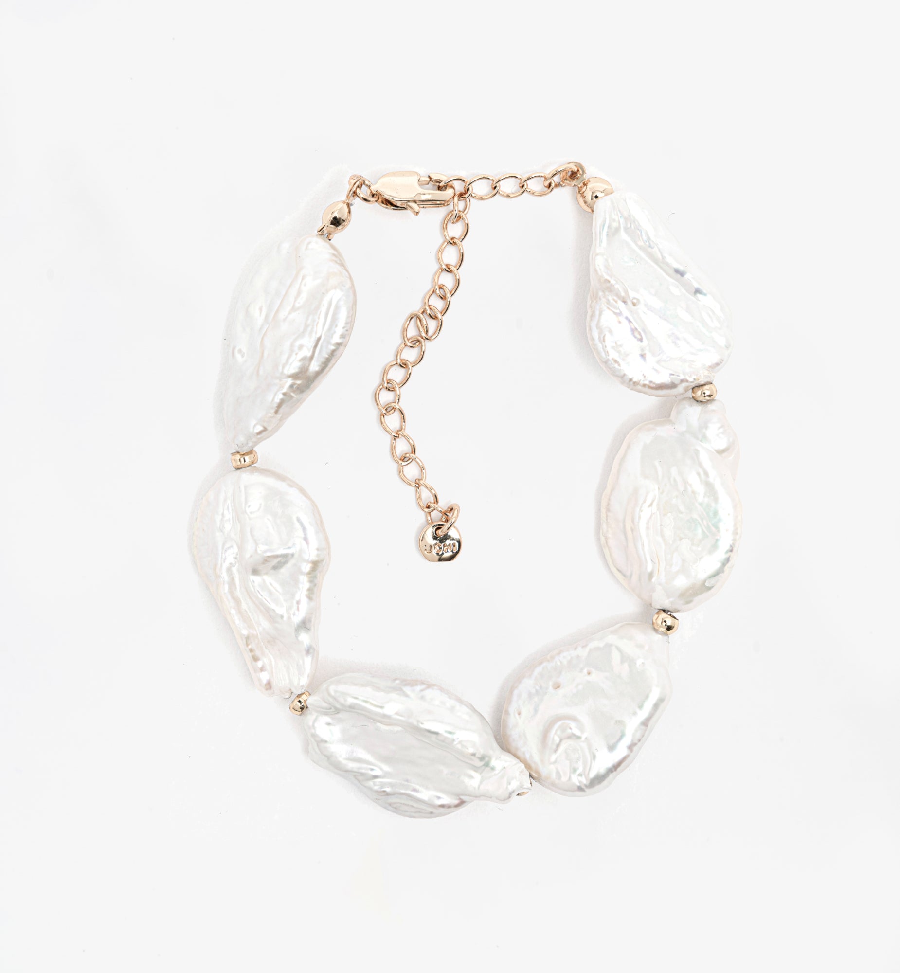 Shinju Gold Baroque Pearl Bracelet  18K Gold Plated by Uchi & Soto Jewellery