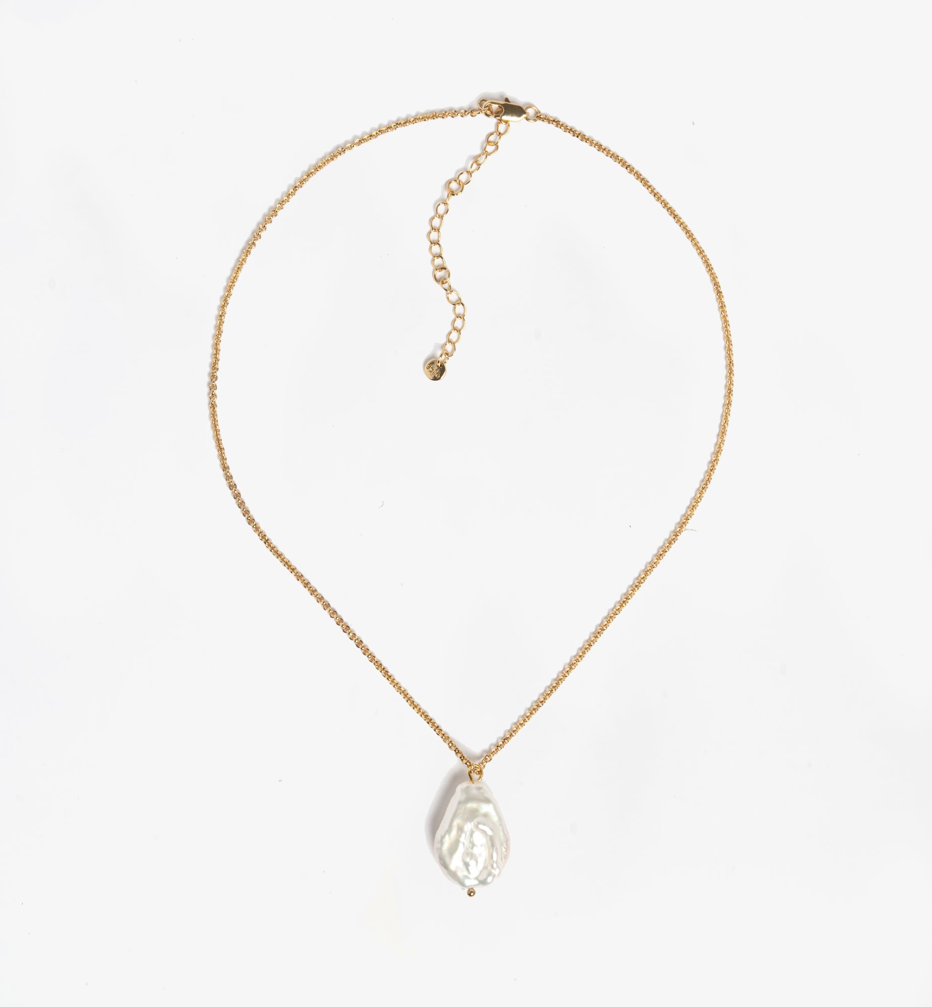 Shinju Gold Baroque Pearl Pendant 18K Gold Plated 18K Gold Plated by Uchi & Soto Jewellery