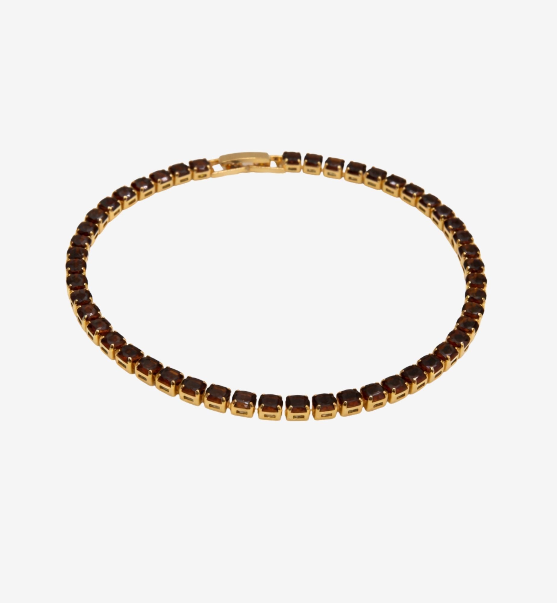 Shikaku Brown Tennis Bracelet