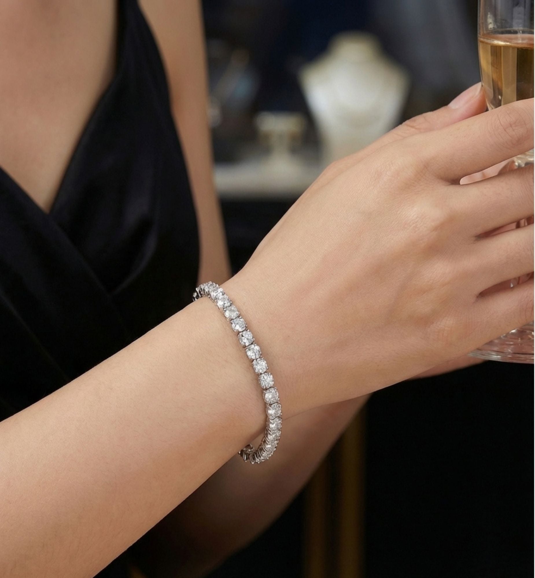 Shikaku Silver Tennis Bracelet