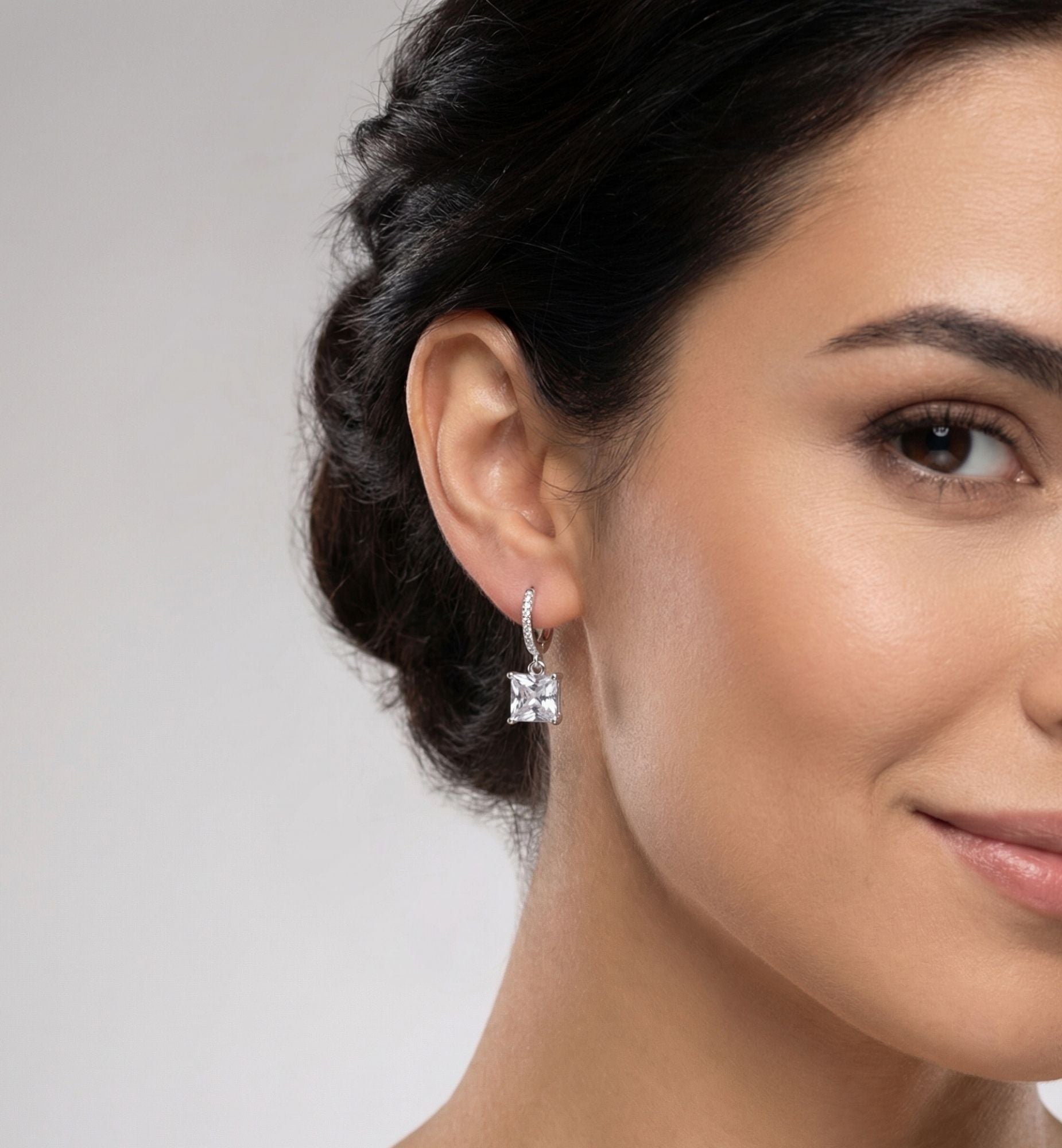 Shikaku Silver Stone Earrings