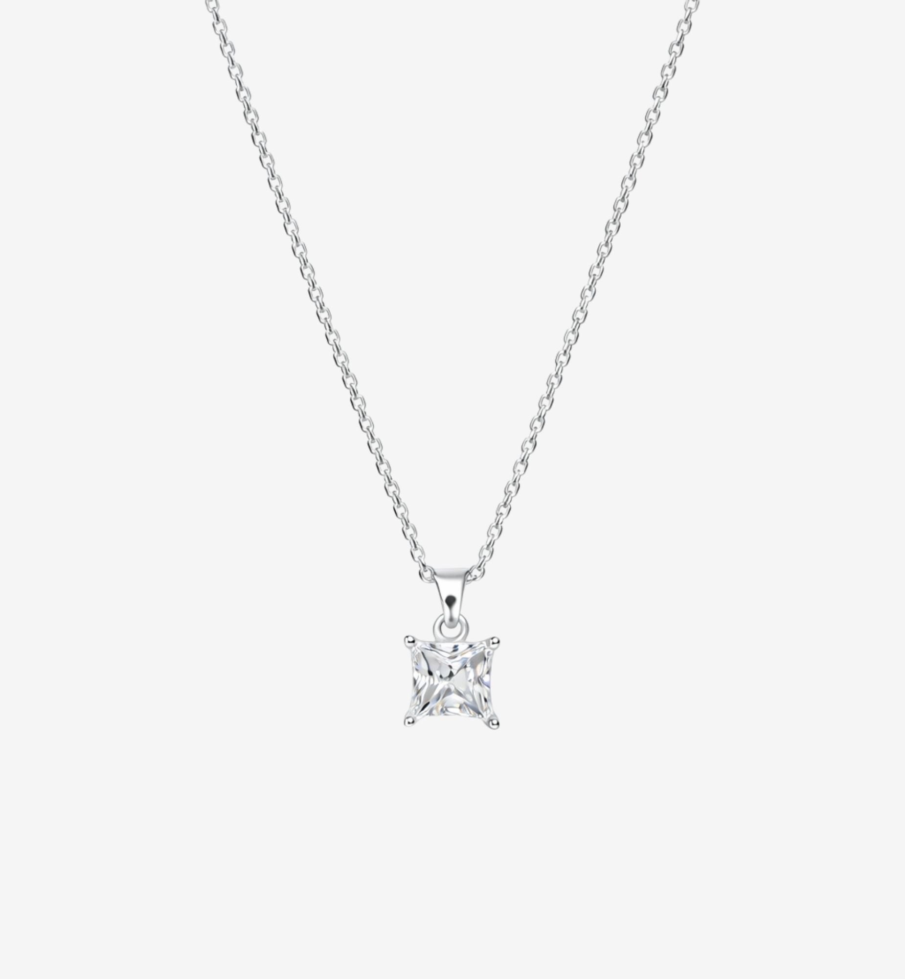 Shikaku Silver Stone Pendant Necklace