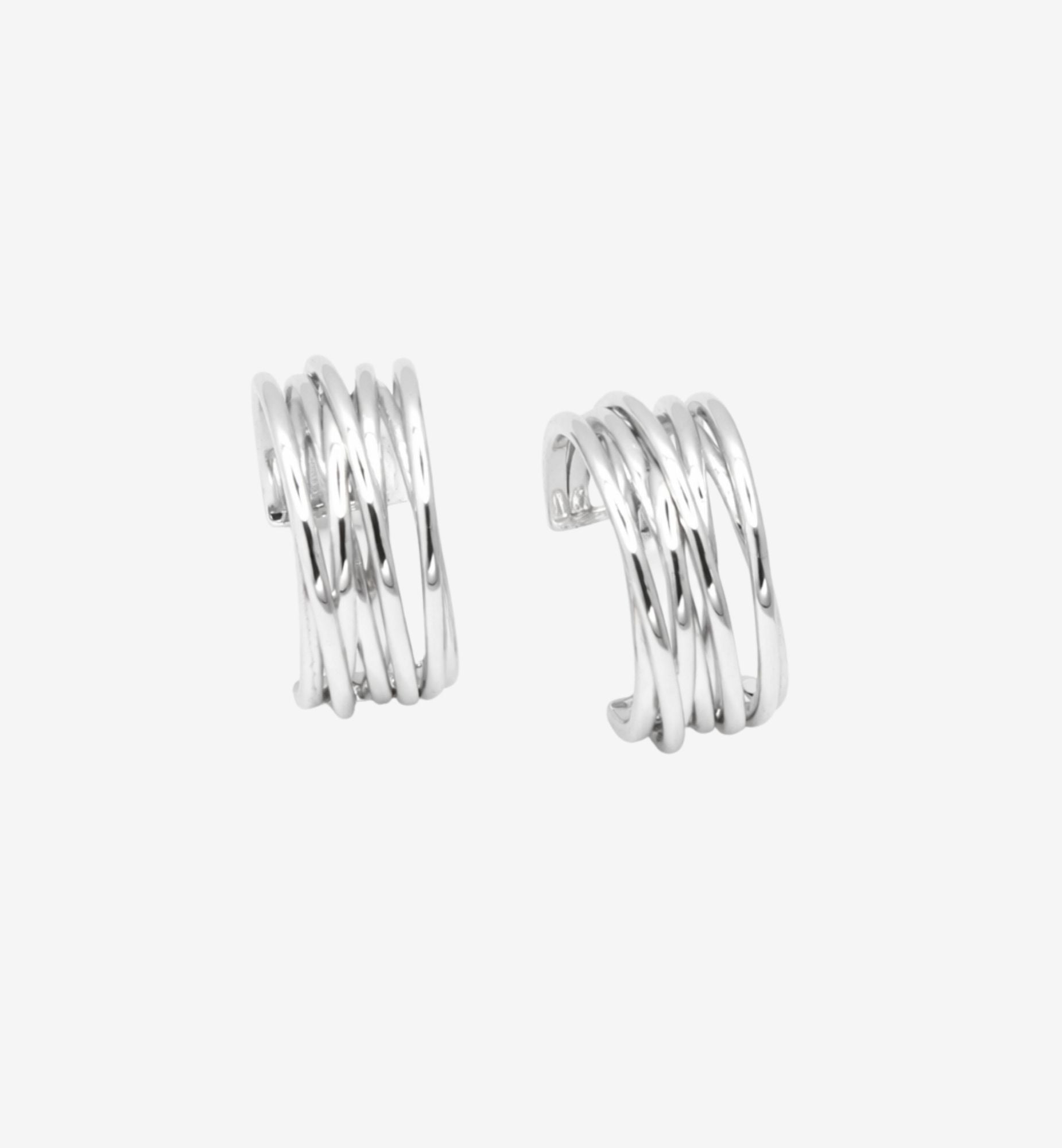 Nami Silver Twist Earrings