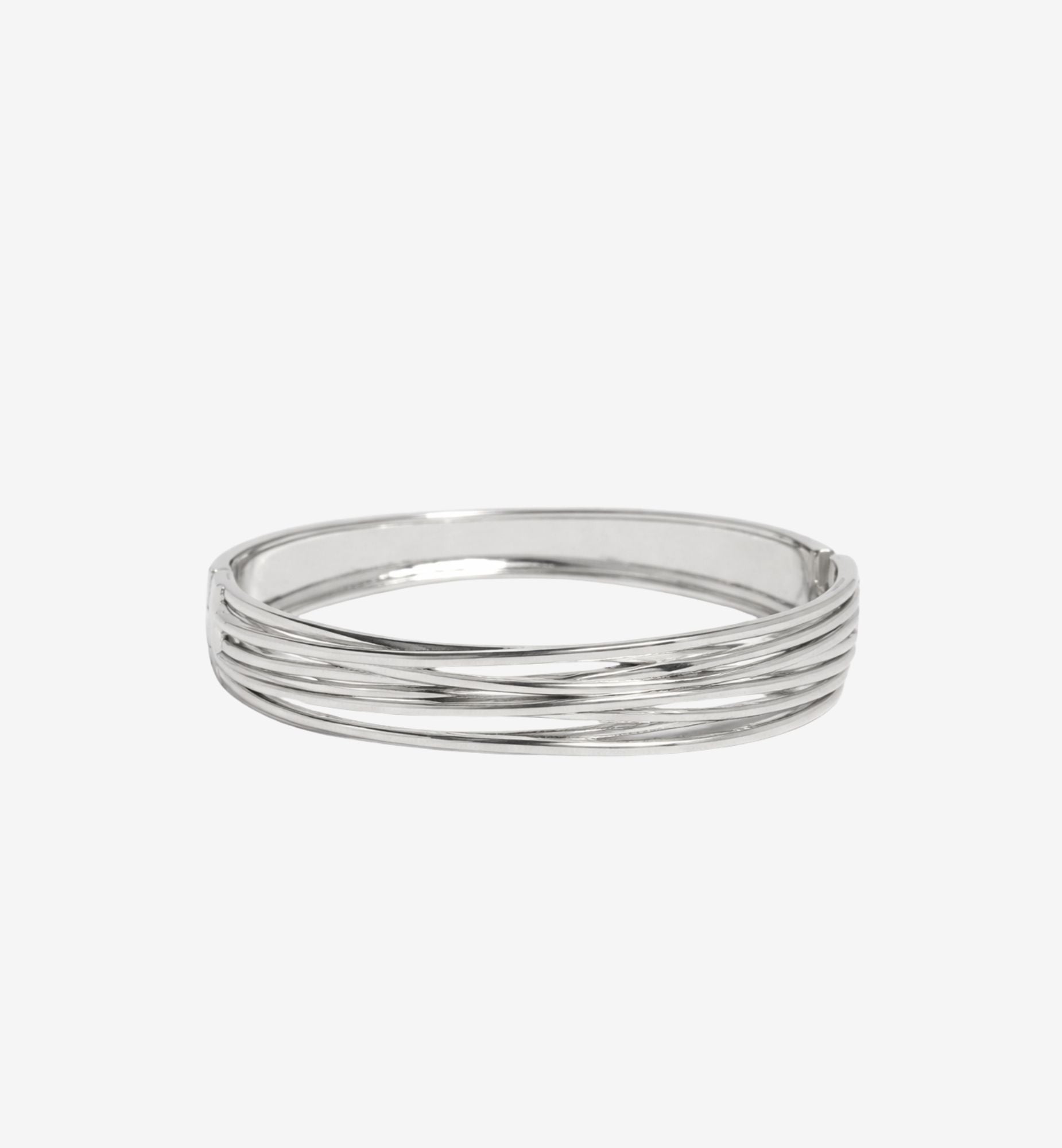 Nami Silver Twist Bangle