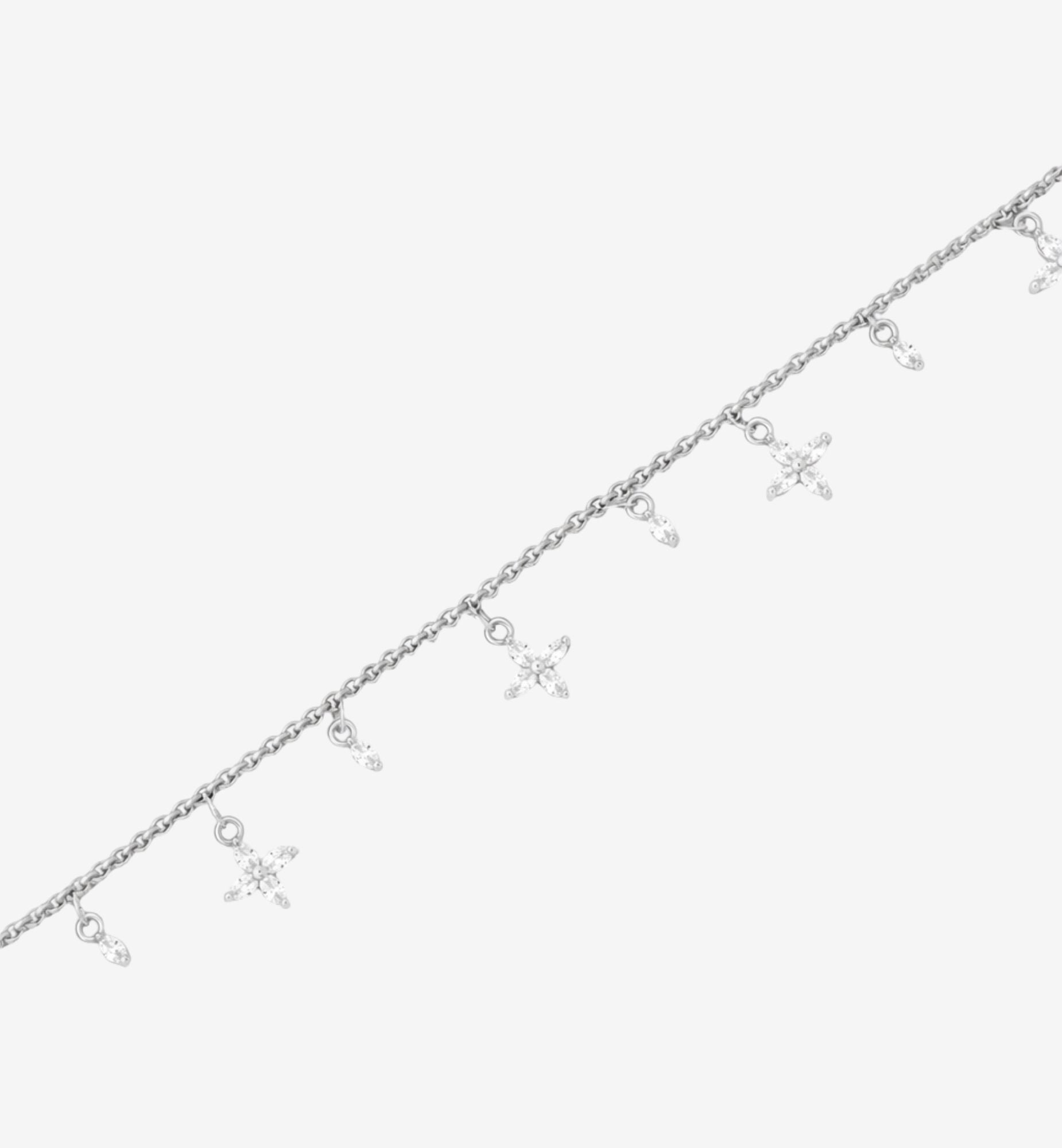 Kinmokusei Silver Floral Necklace