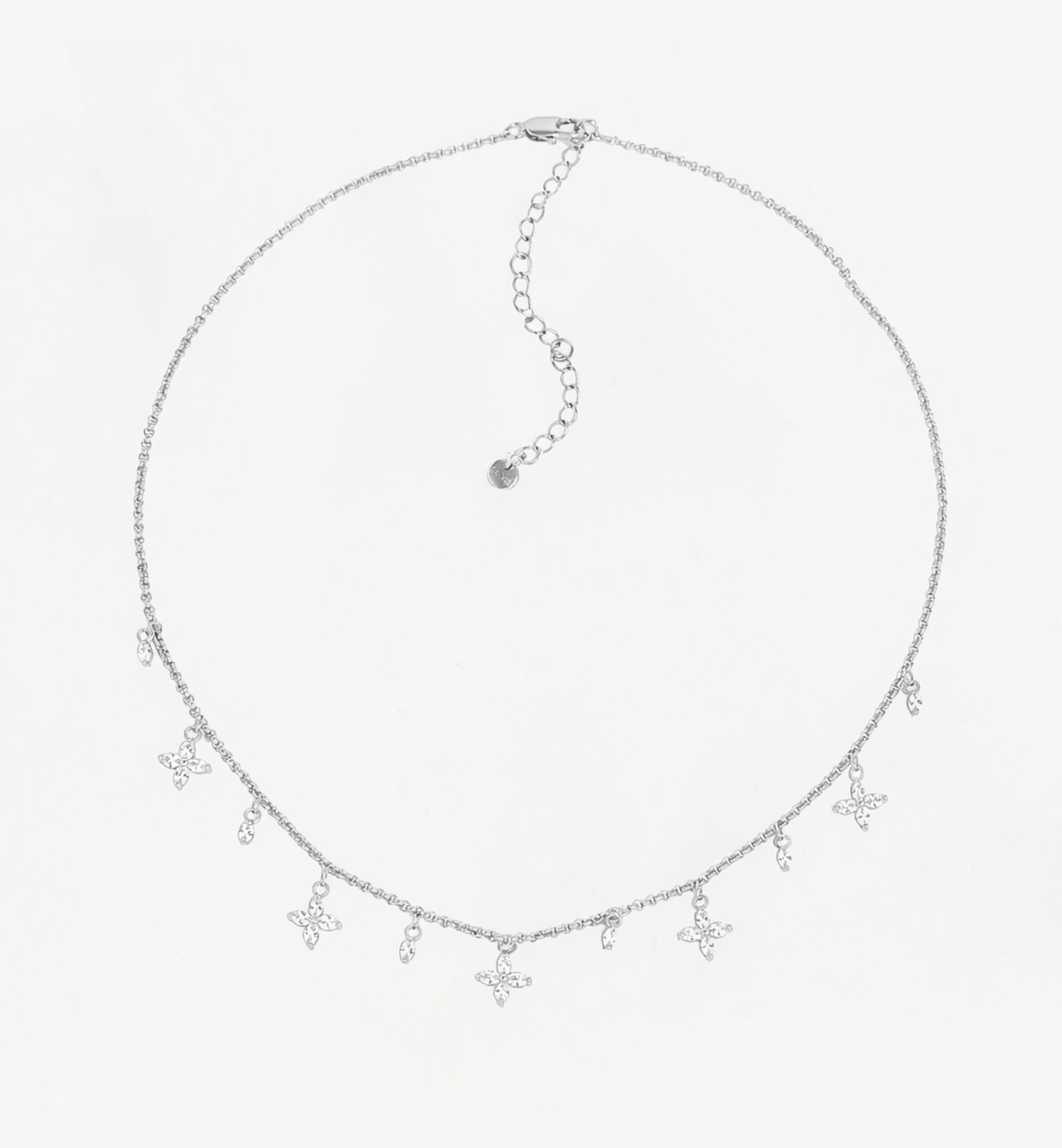 Kinmokusei Silver Floral Necklace