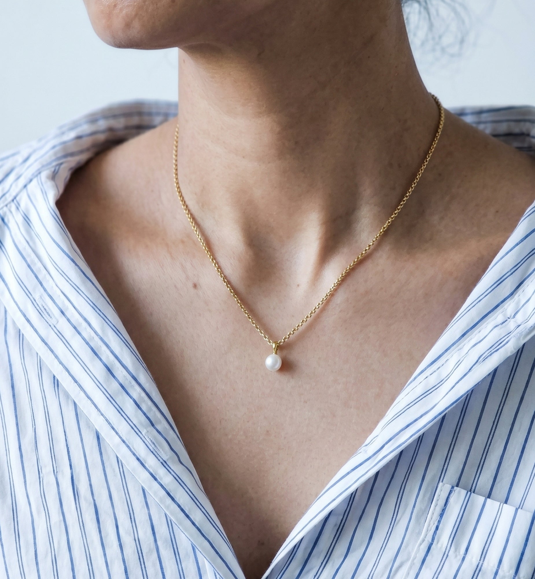 Shinju Gold Pearl Necklace