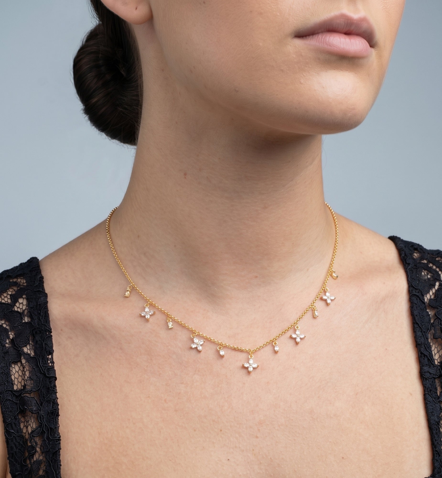 Kinmokusei Gold Floral Necklace