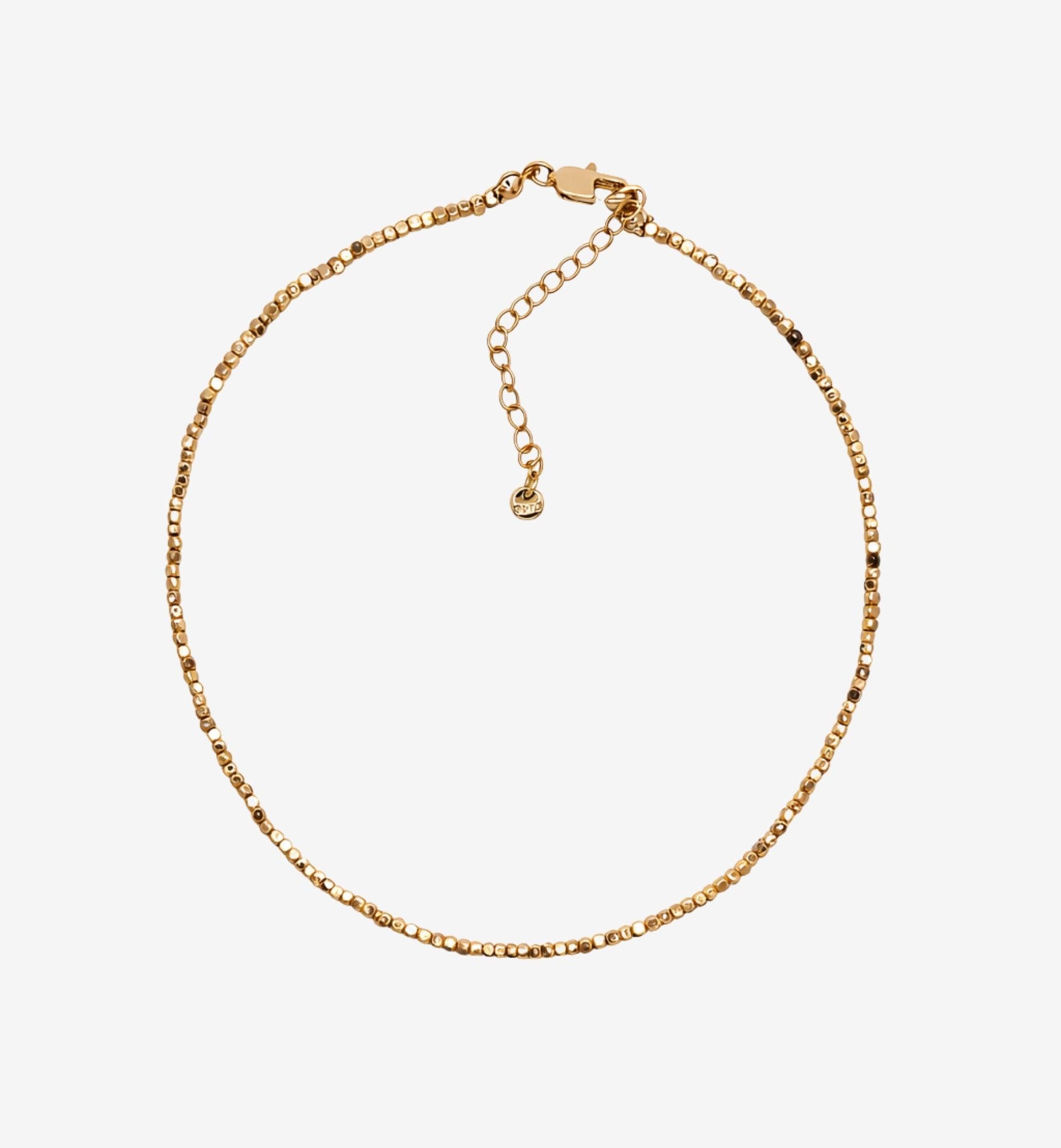 Shikaku Gold Small Bead Necklace