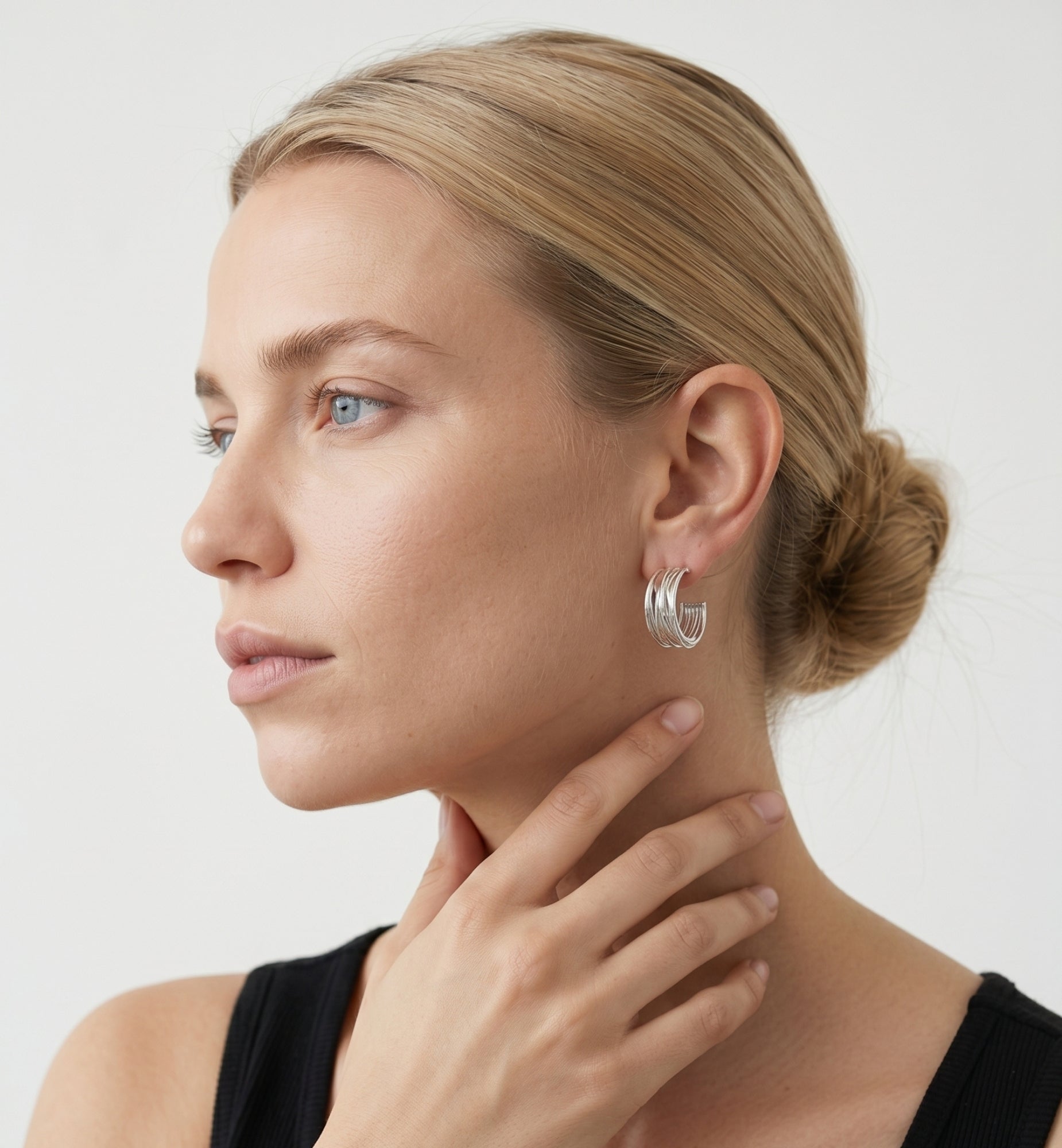 Nami Silver Twist Earrings