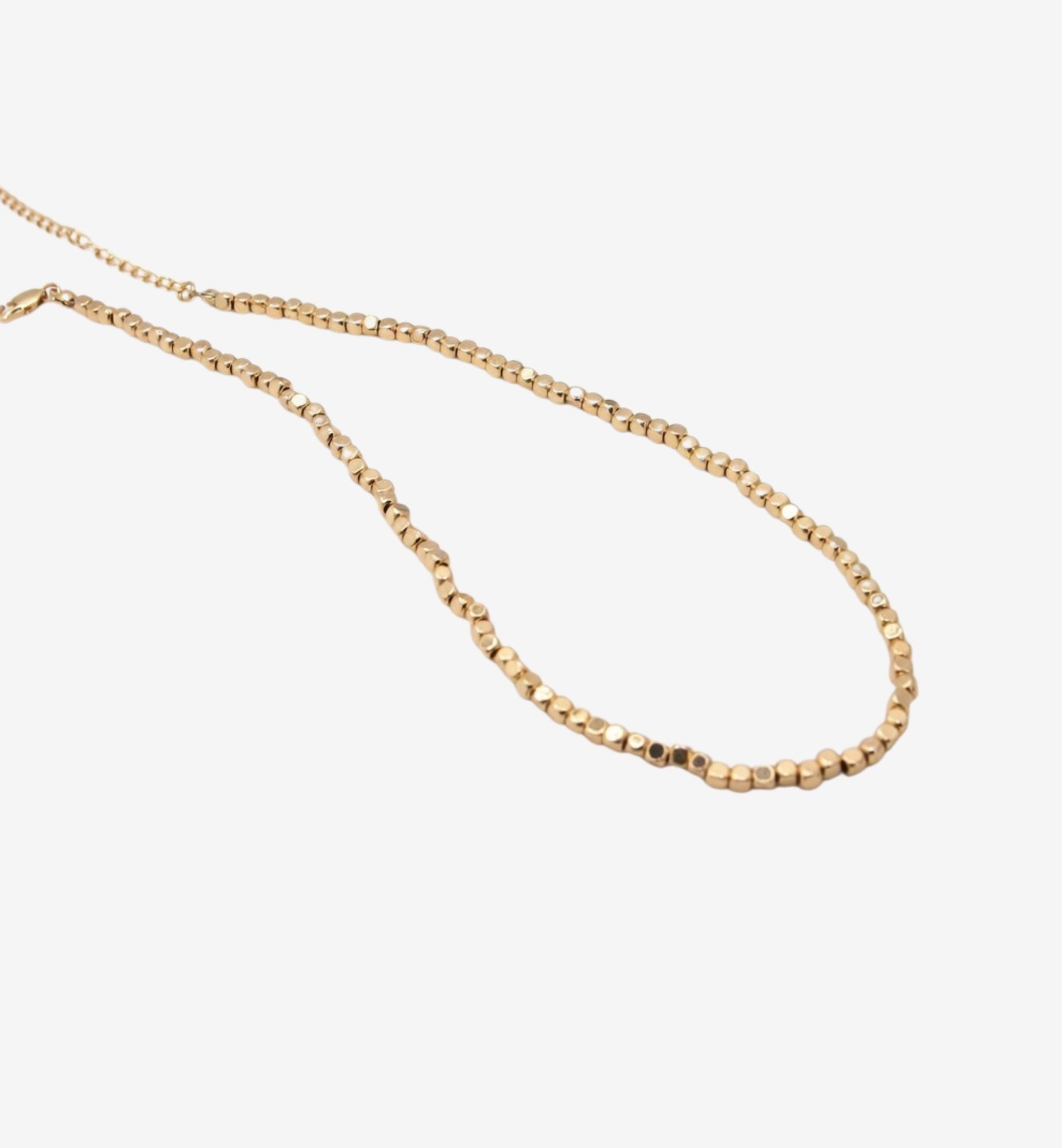 Shikaku Gold Medium Bead Necklace