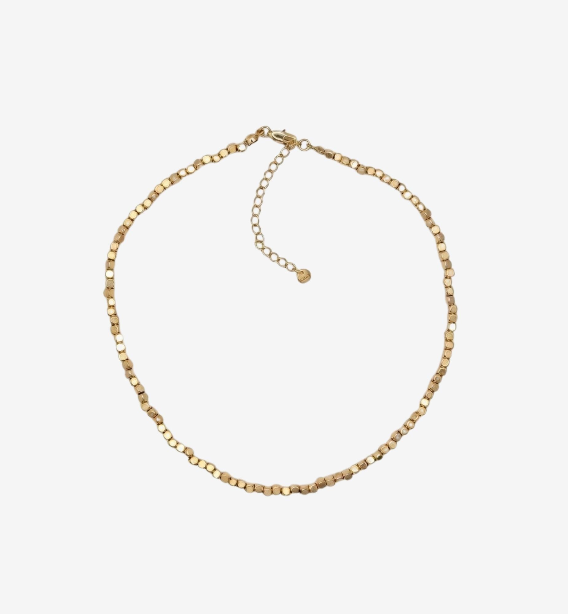 Shikaku Gold Medium Bead Necklace