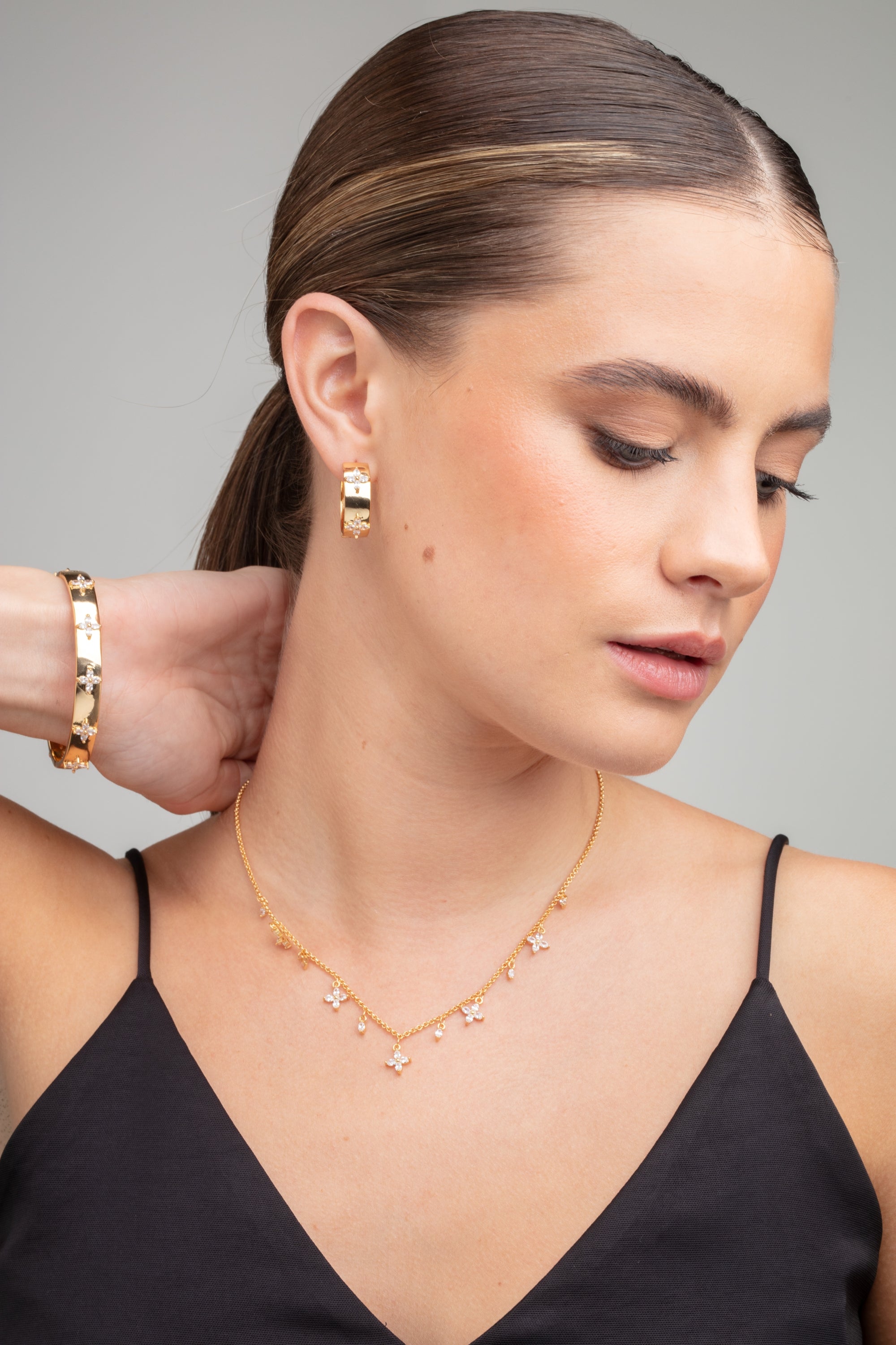 Kinmokusei Gold Floral Necklace
