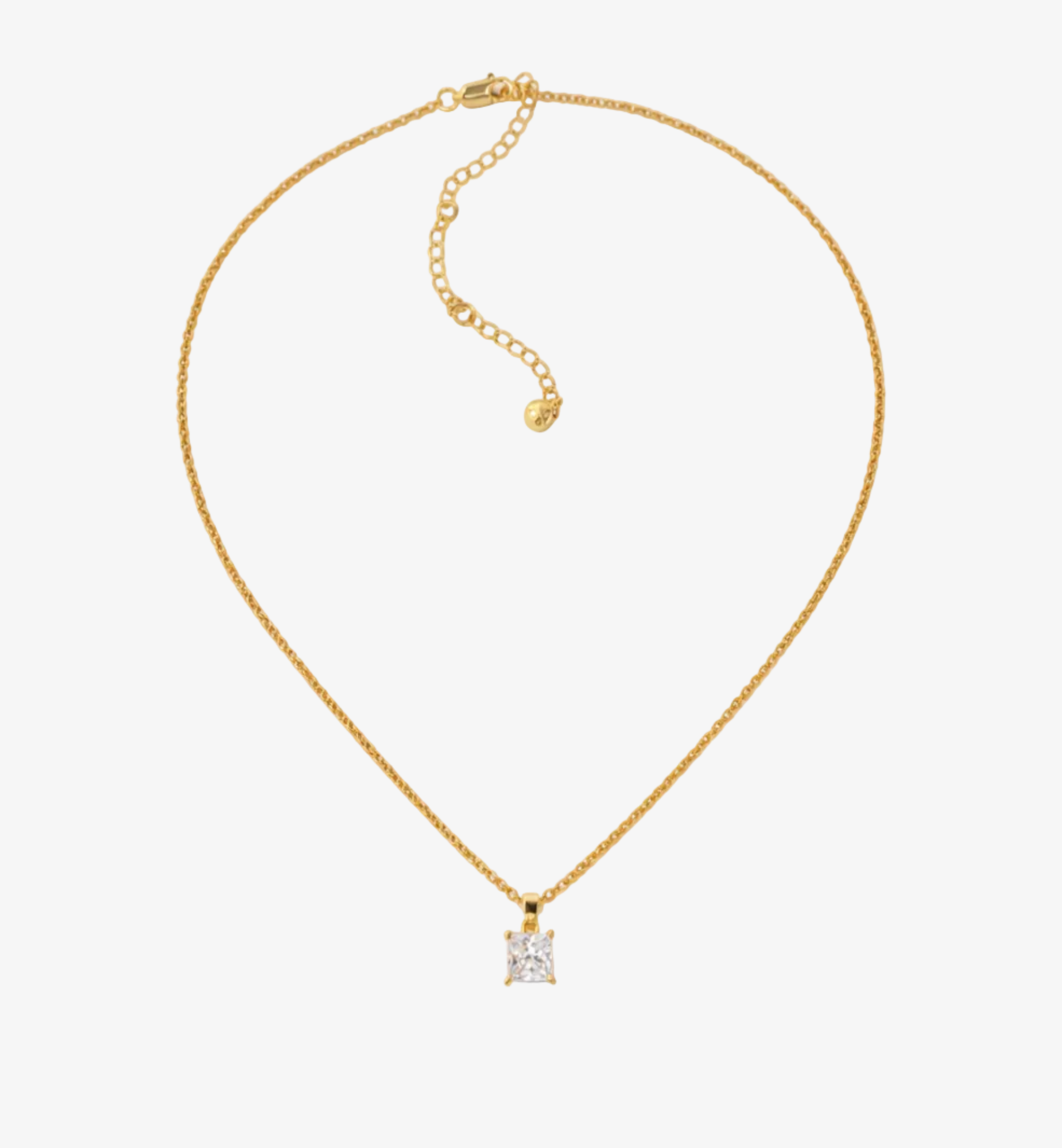 Shikaku Gold Stone Pendant Necklace