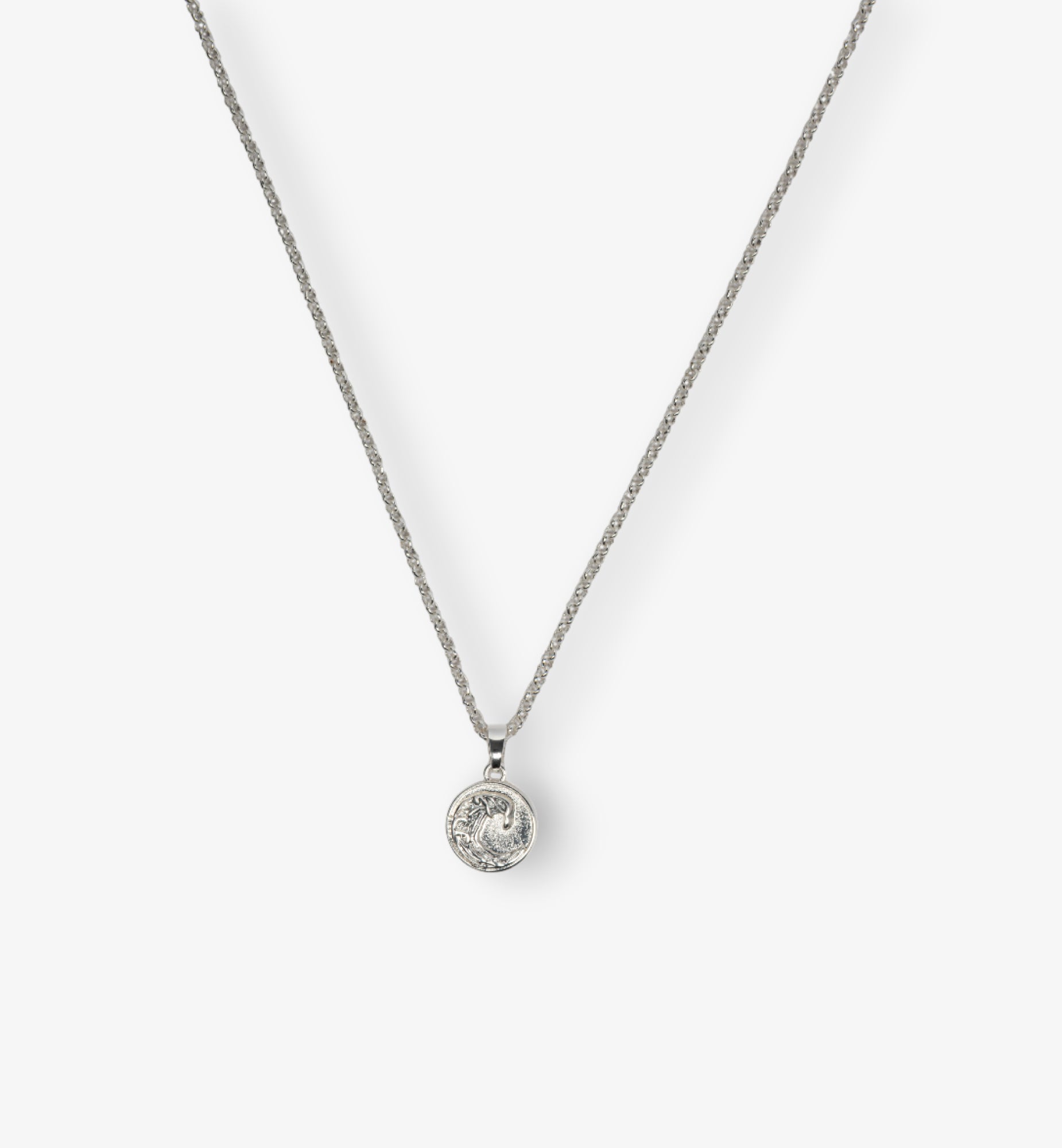 Nami Silver Wave Pendant 925 Silver Plated Chain  925 Sterling Silver by Uchi & Soto Jewellery