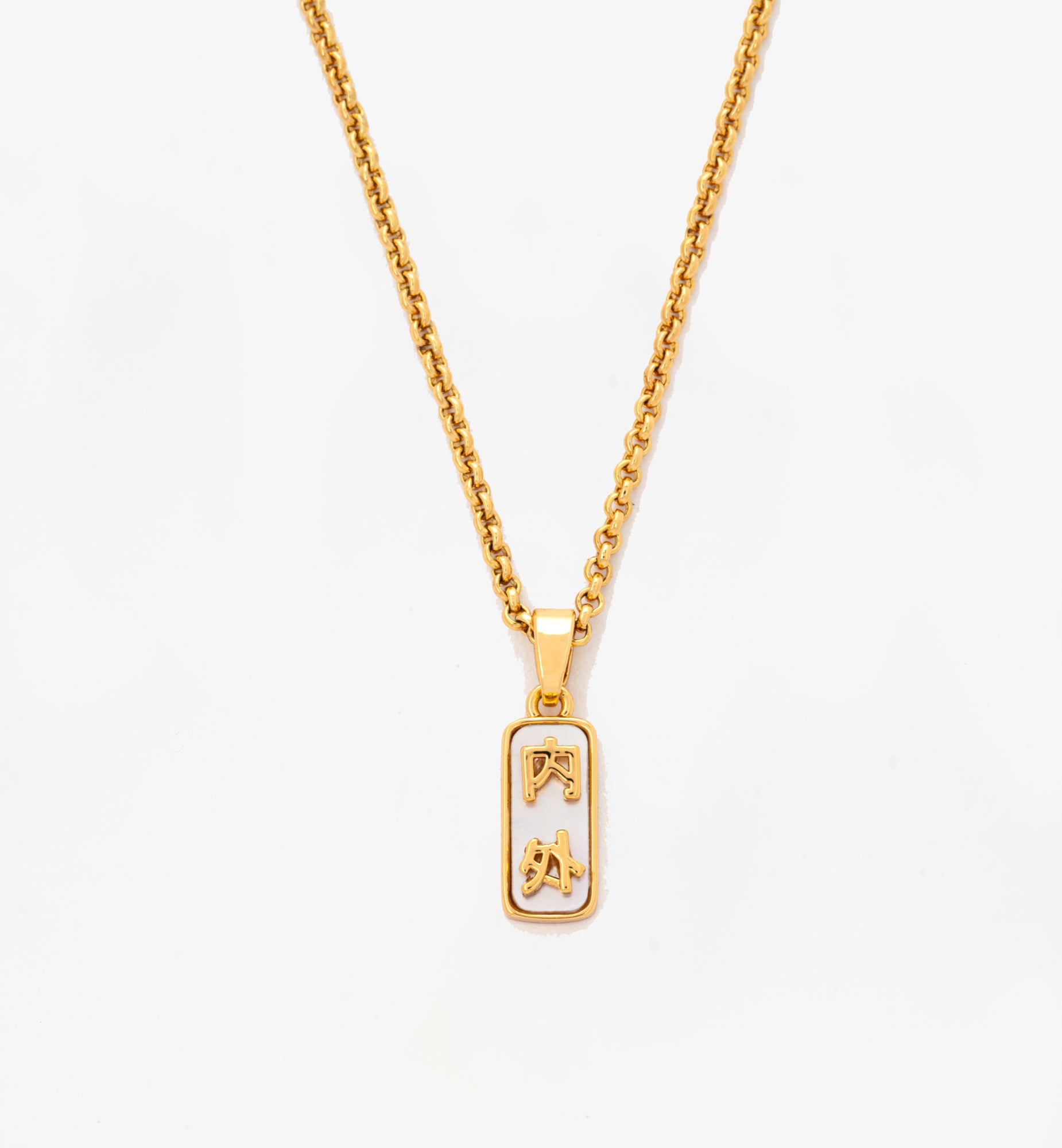Kin Gold Uchi and Soto Pendant  18K Gold Plated by Uchi & Soto Jewellery