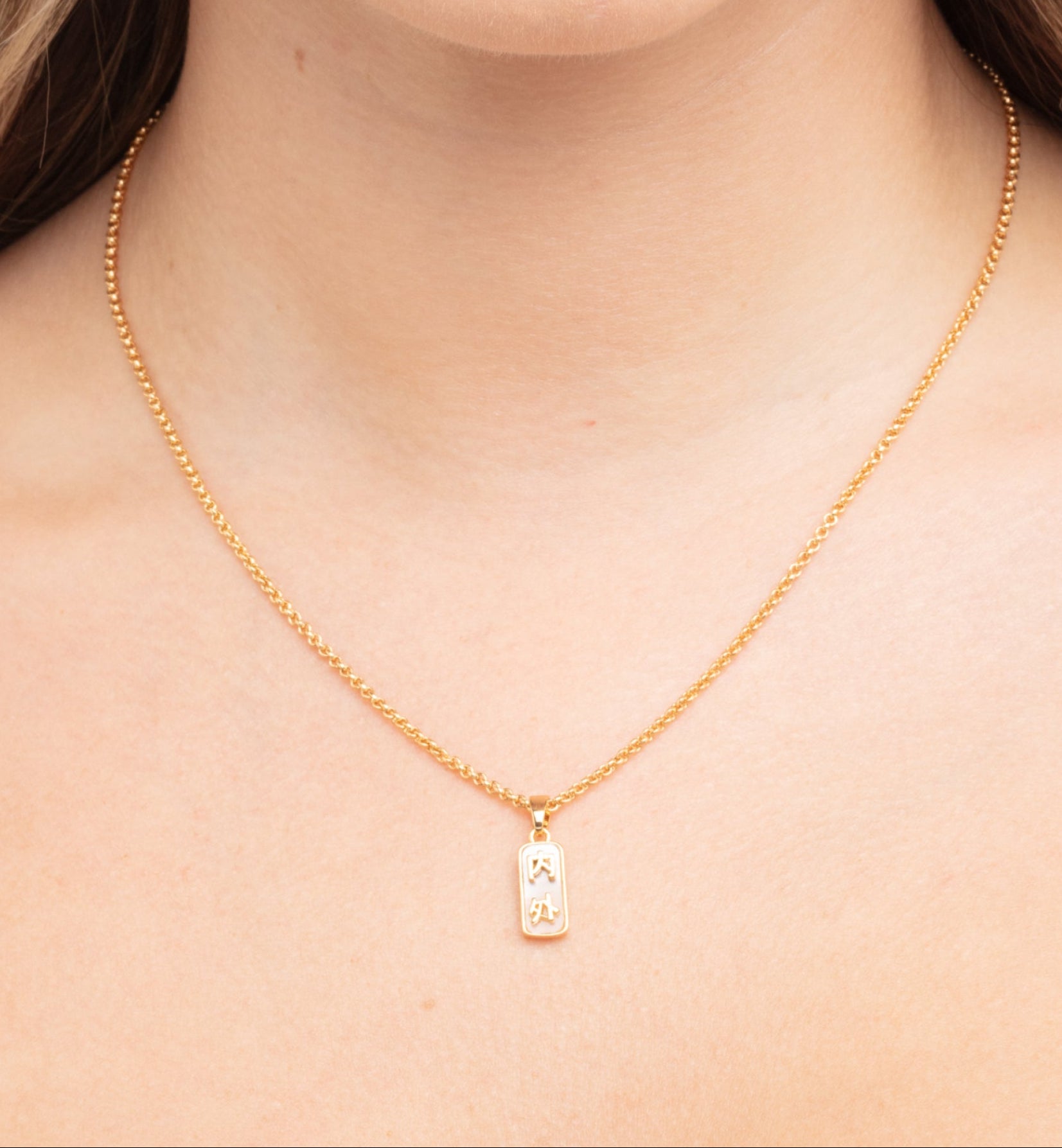 Kin Gold Uchi And Soto Pendant 18K Gold Plated  18K Gold Plated by Uchi & Soto Jewellery