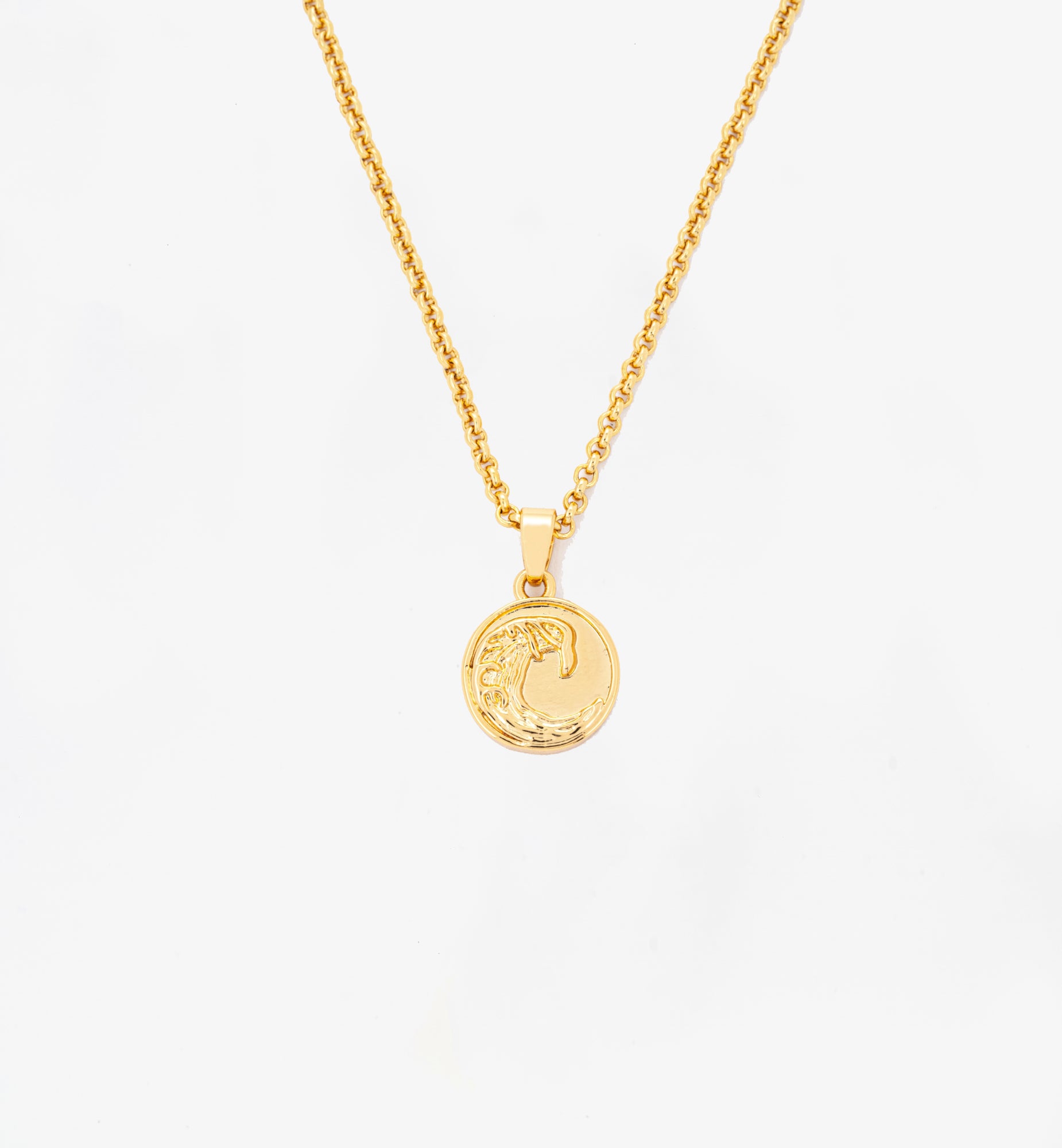 Nami Gold Wave Pendant  18K Gold Plated by Uchi & Soto Jewellery
