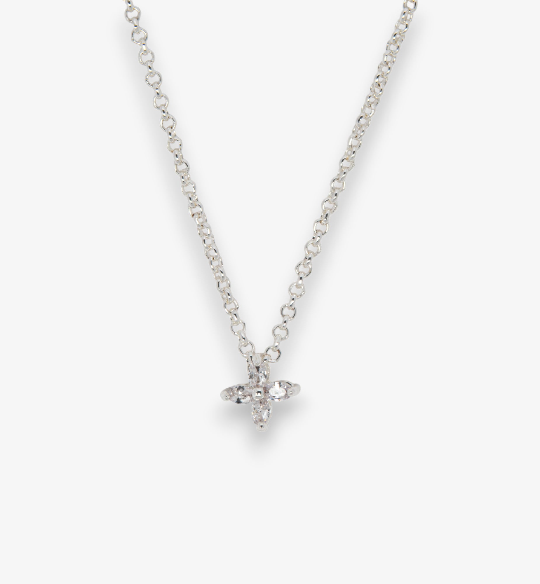 Kinmokusei Silver Floral Pendant Necklace  925 Sterling Silver by Uchi & Soto Jewellery