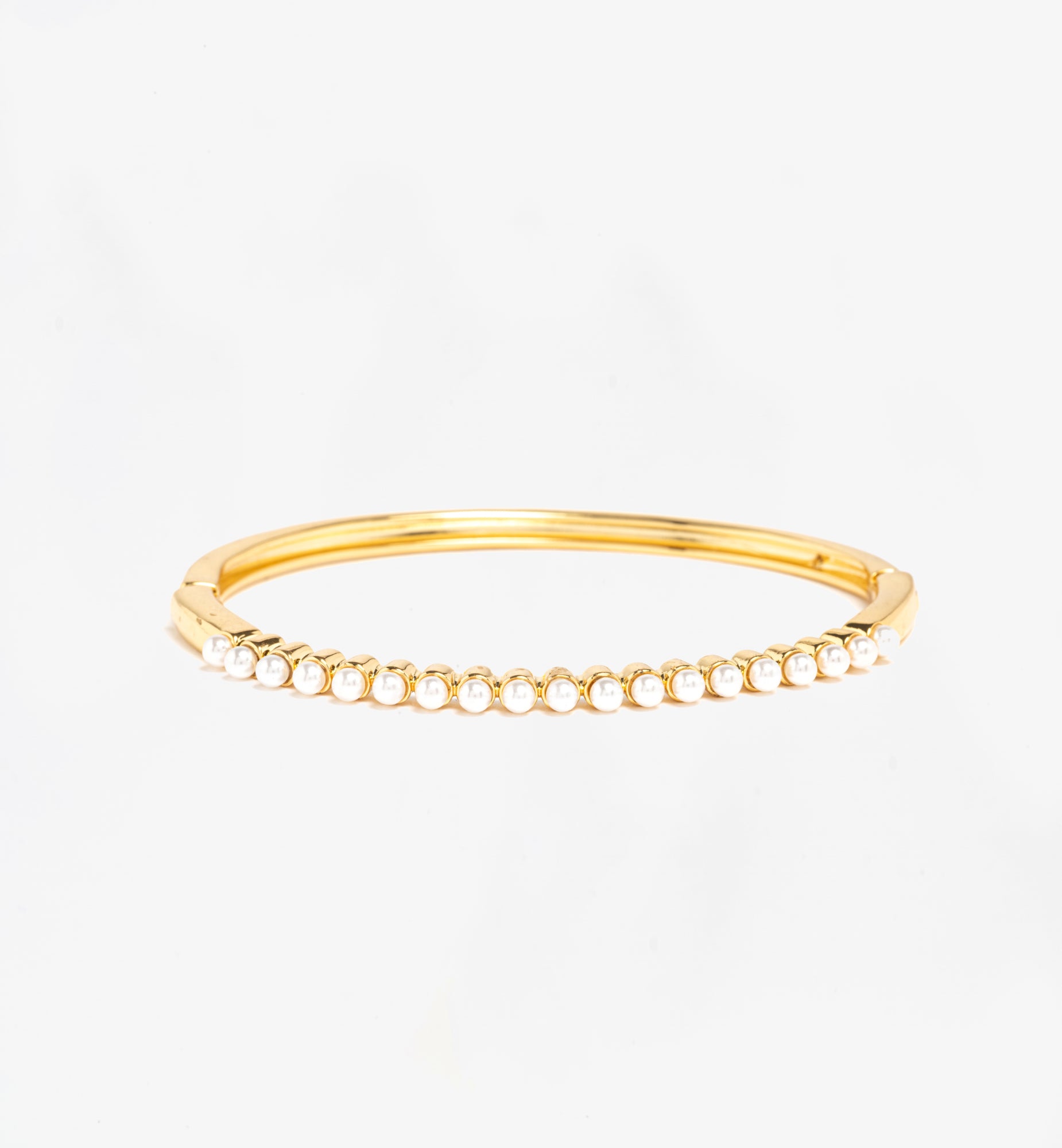 Shinju Gold Pearl Bangle  18K Gold Plated by Uchi & Soto Jewellery
