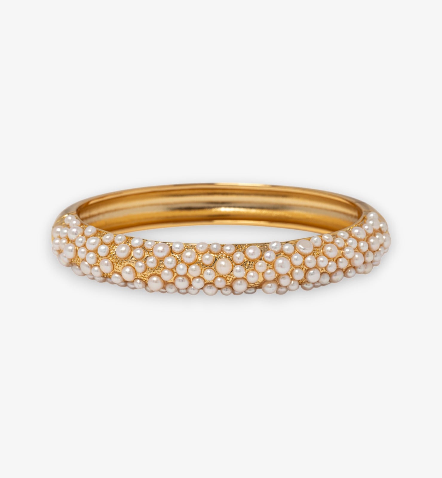 Shinju Gold Pearl Bangle  18K Gold Plated by Uchi & Soto Jewellery