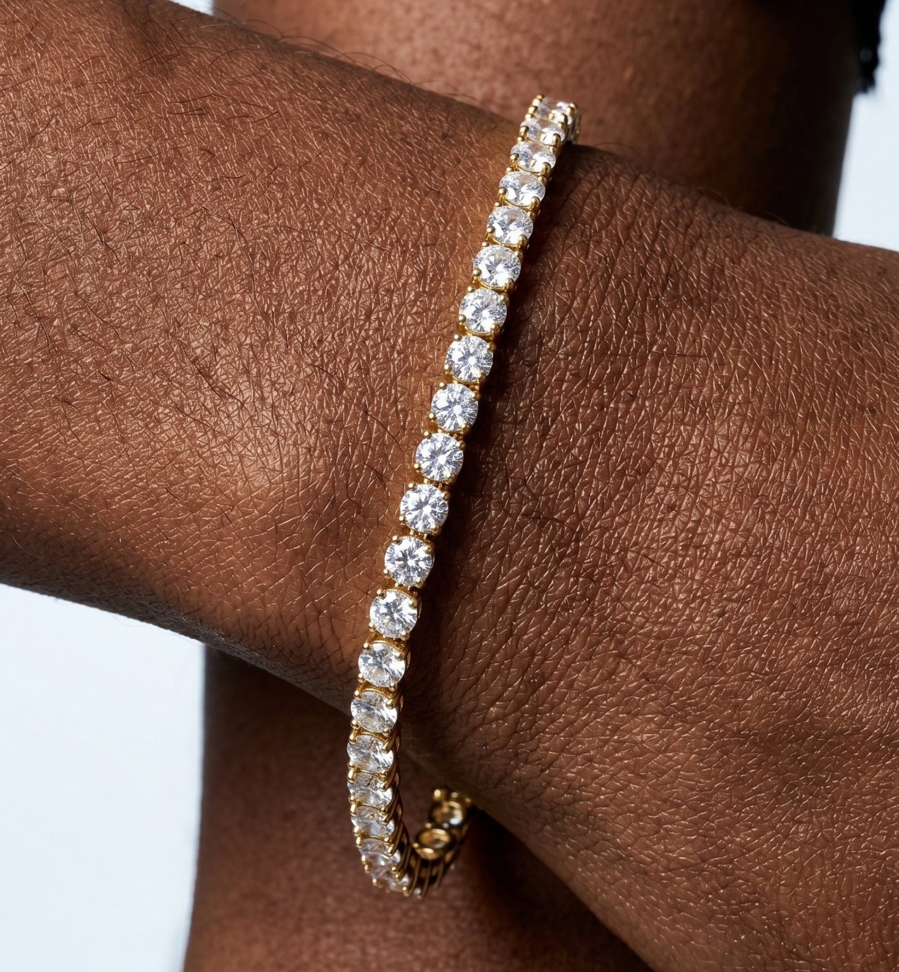 Shikaku Gold Stone Tennis Bracelet