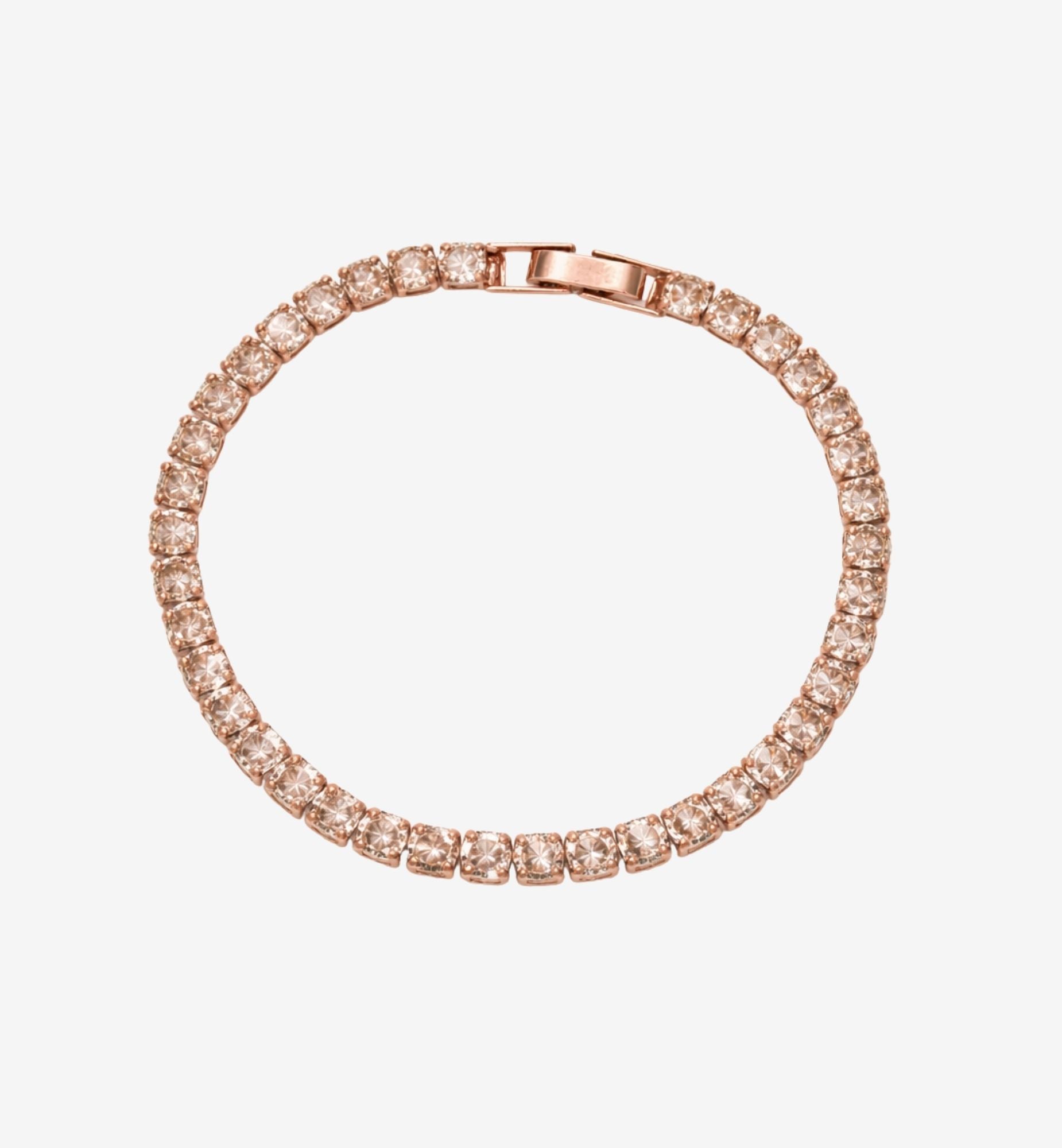 Shikaku Rose Gold Tennis Bracelet