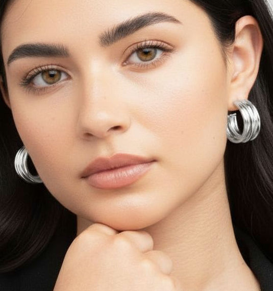 Nami Silver Twist Earrings