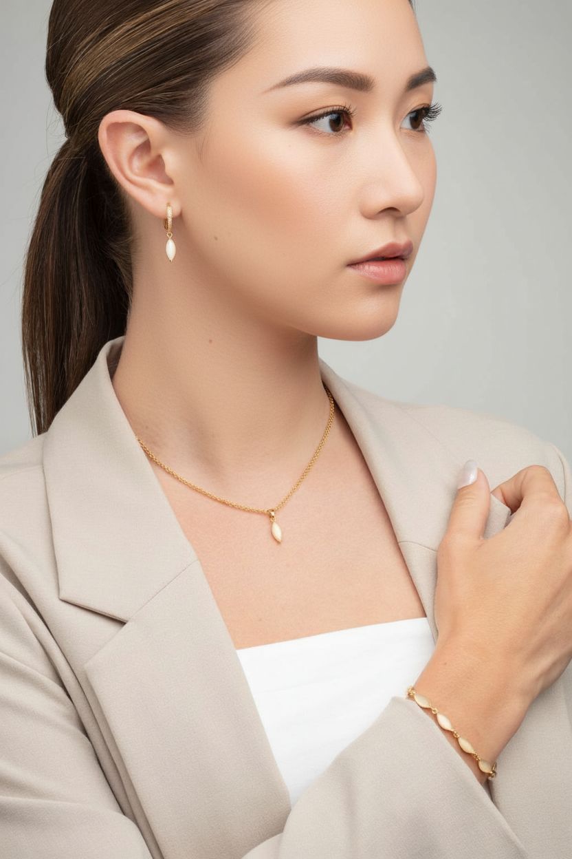 women wearing semi precious stones jewellery