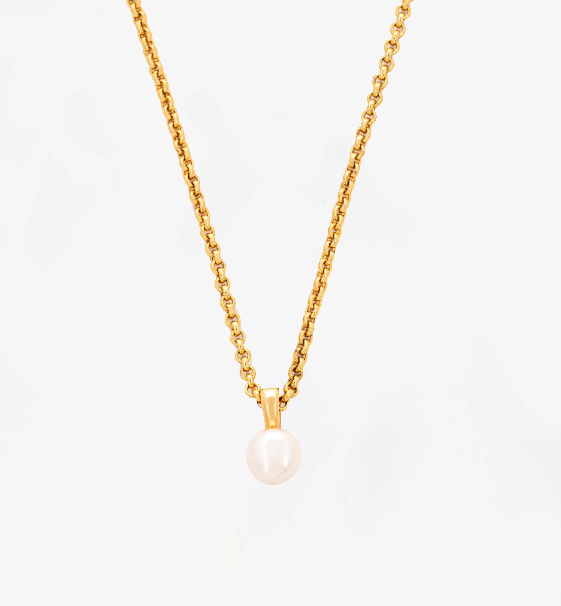 Shinju Gold Pearl Necklace  18K Gold Plated by Uchi & Soto Jewellery