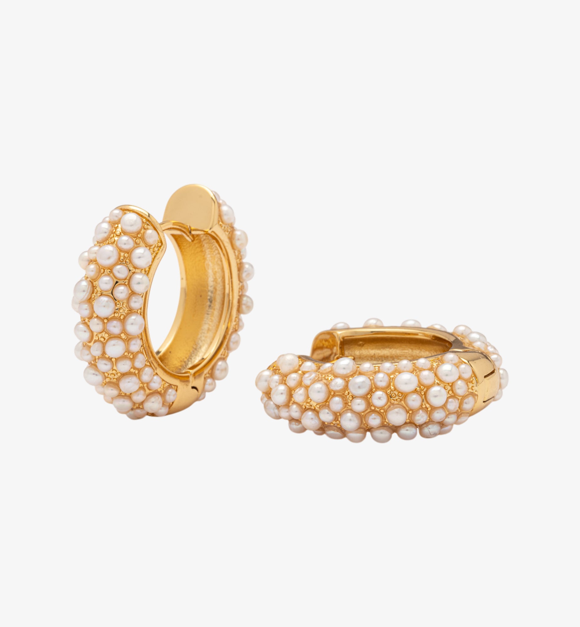 Shinju Gold Pearl Earrings 18K Gold Plated  18K Gold Plated by Uchi & Soto Jewellery