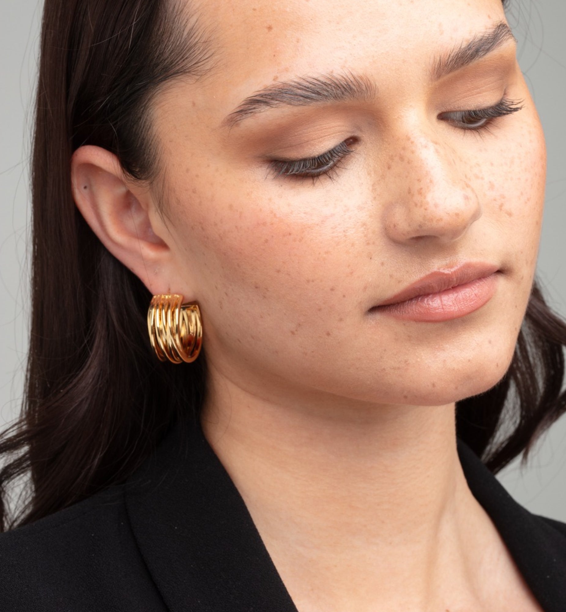 Nami Gold Twist Earrings 18K Gold Plated  18K Gold Plated by Uchi & Soto Jewellery